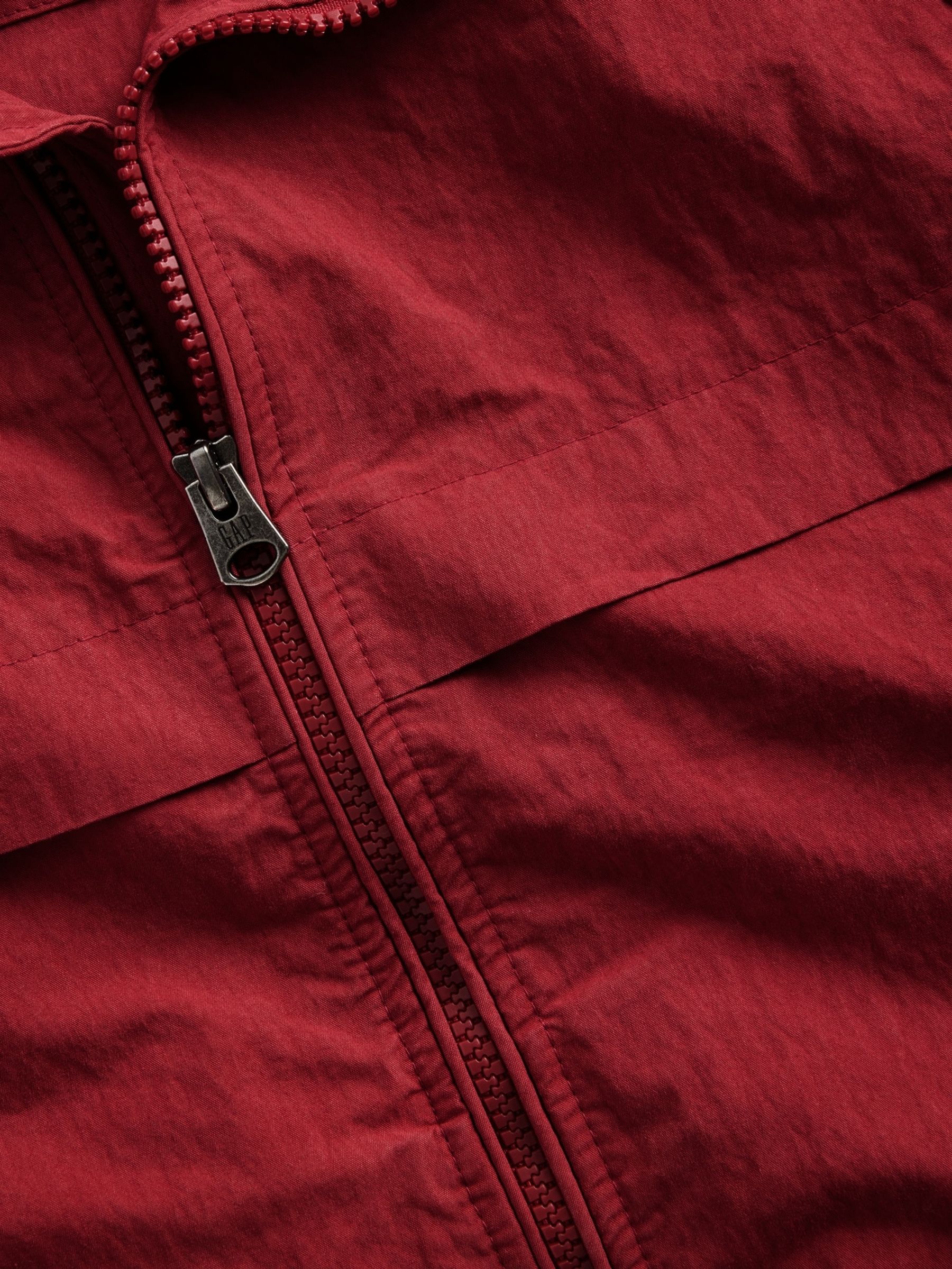 Red Relaxed Track Jacket - Image 5 of 5 Red Relaxed Track Jacket - Image 5 of 5