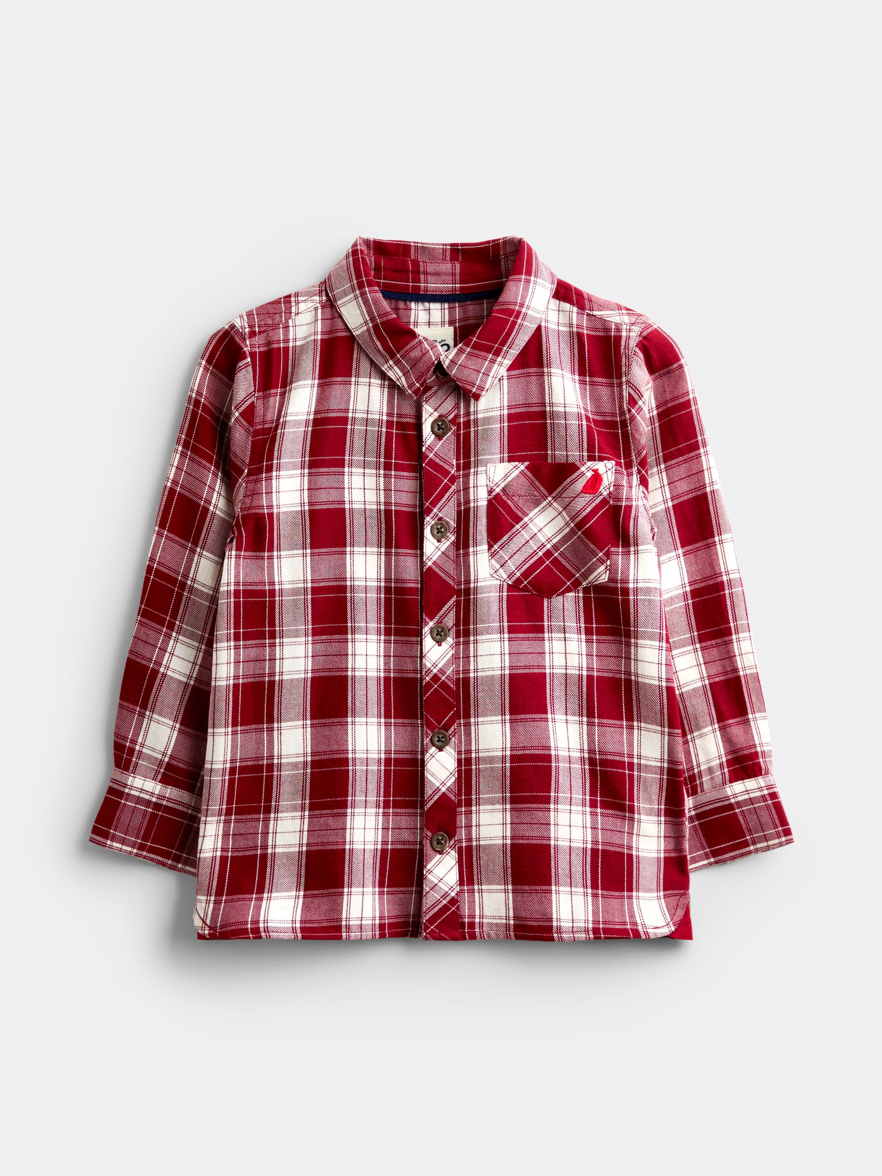 Dark Red Check Shirt & Trouser Set - Image 3 of 8
