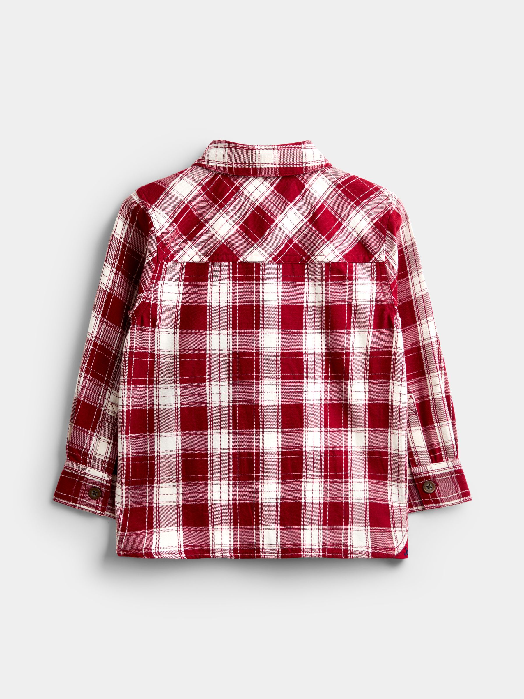 Dark Red Check Shirt & Trouser Set - Image 4 of 8