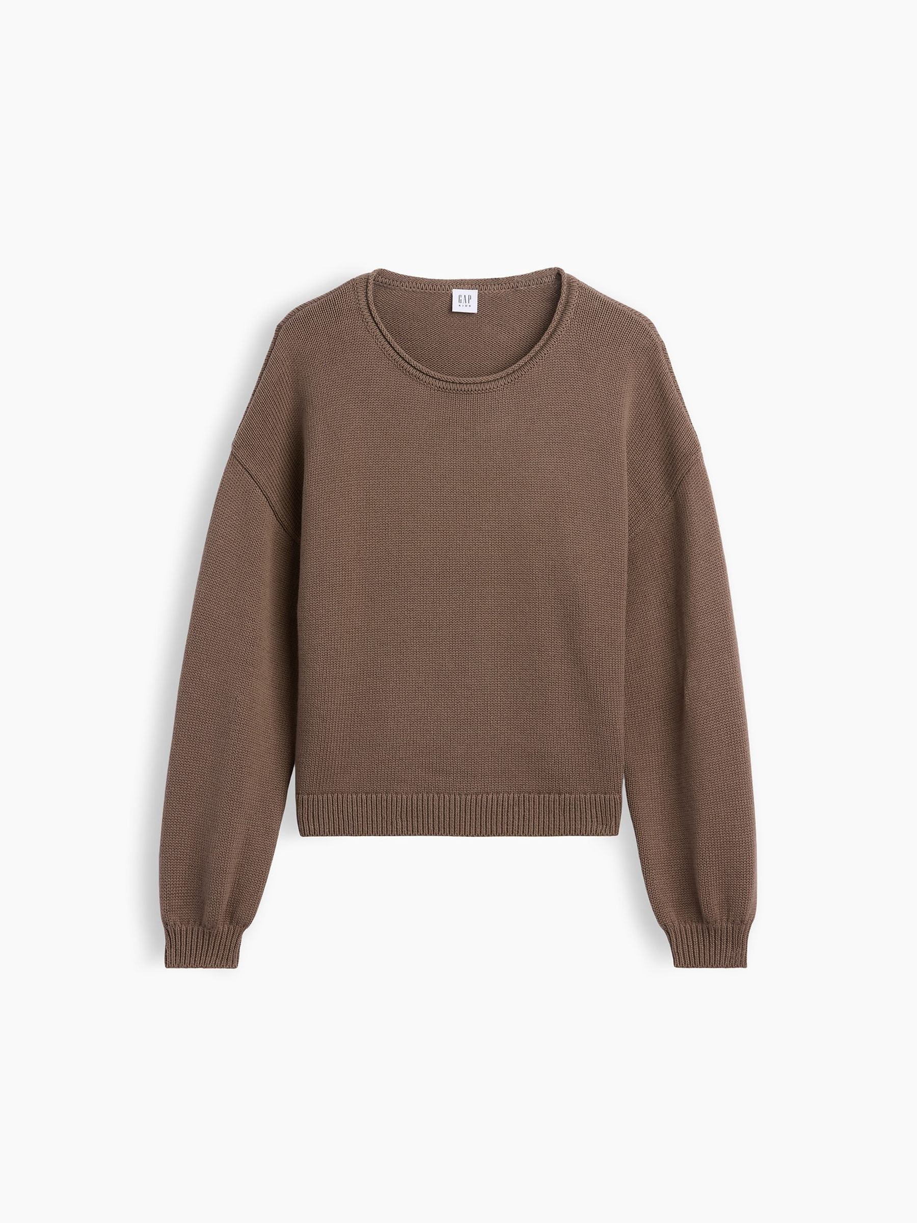 Brown Oversized Rolled Neck Jumper - Image 4 of 5