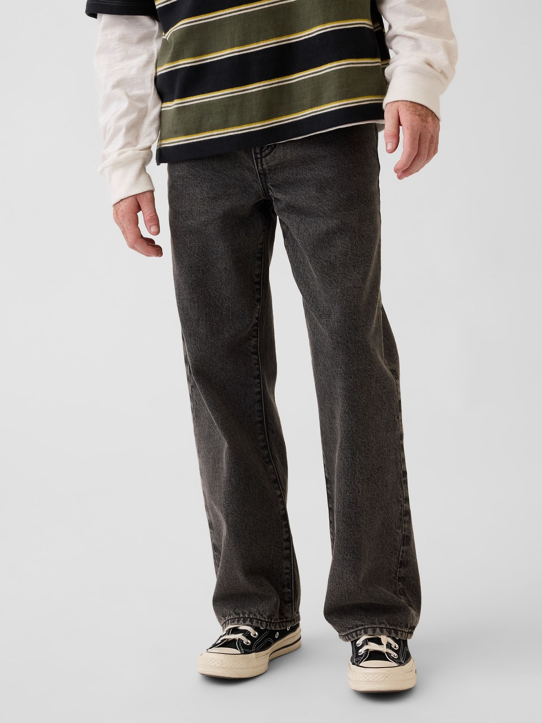 Black 90's Loose Jeans - Image 1 of 4 Black 90's Loose Jeans - Image 1 of 4