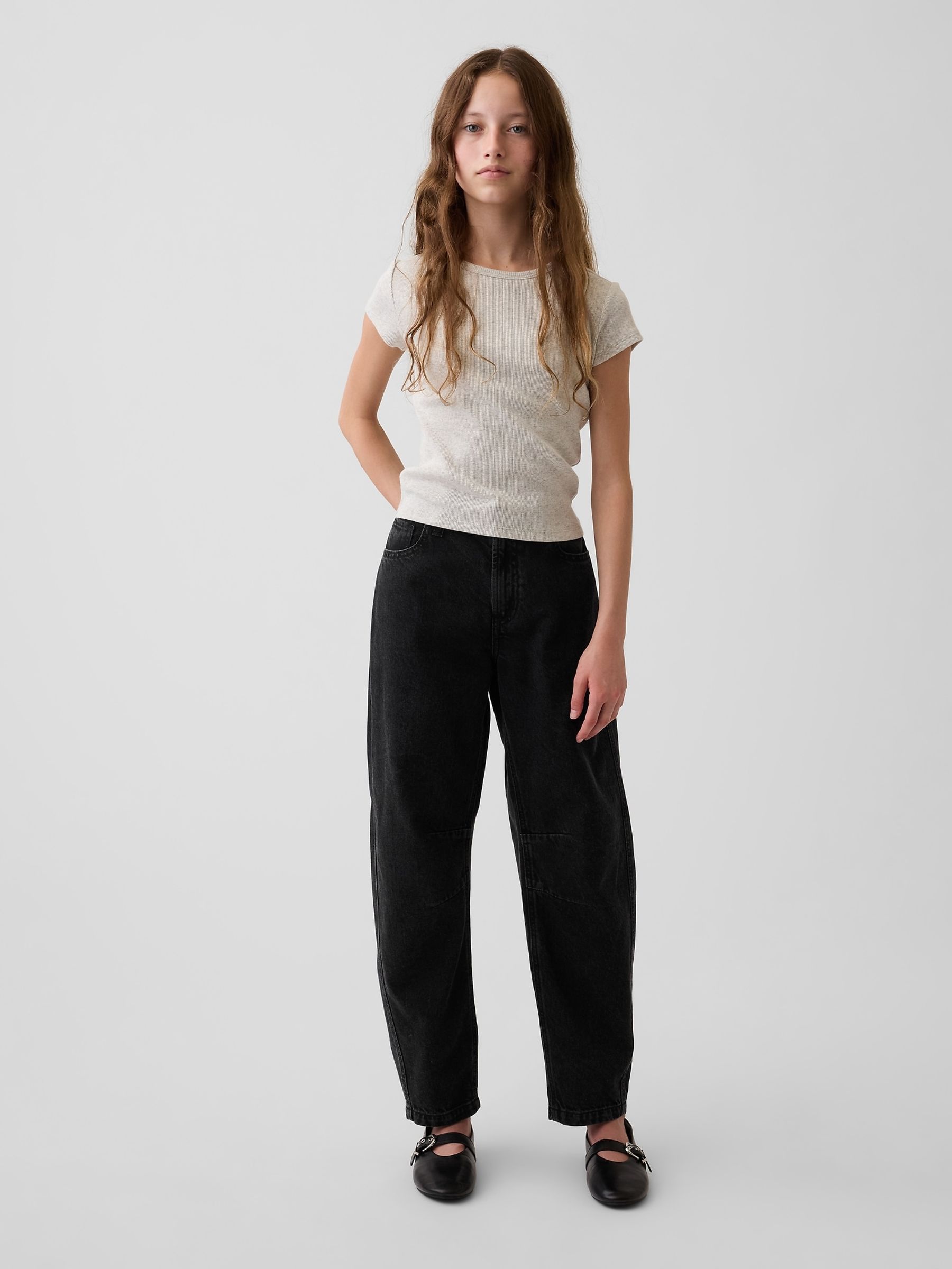 Black Barrel Cargo Jeans - Image 3 of 5
