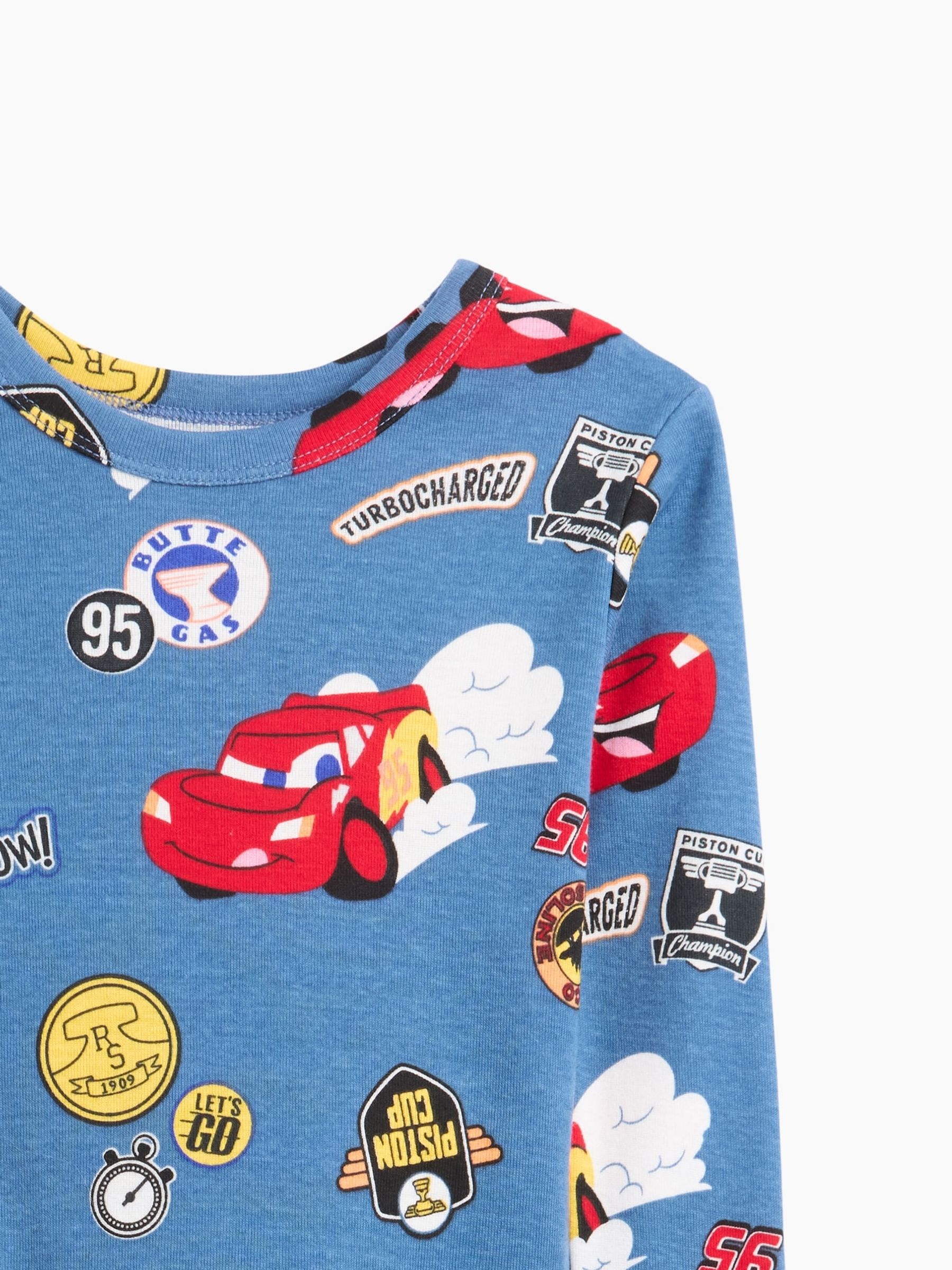 Blue Disney Cars Print Pyjamas Set - Image 3 of 3