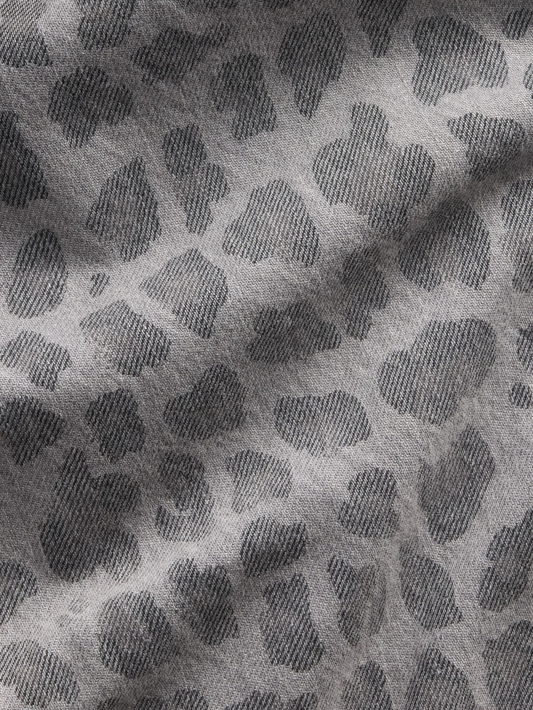 Grey Leopard Low Rise Stride Bow Pocket Wide-Leg Jeans - Image 2 of 2 Grey Leopard Low Rise Stride Bow Pocket Wide-Leg Jeans - Image 2 of 2