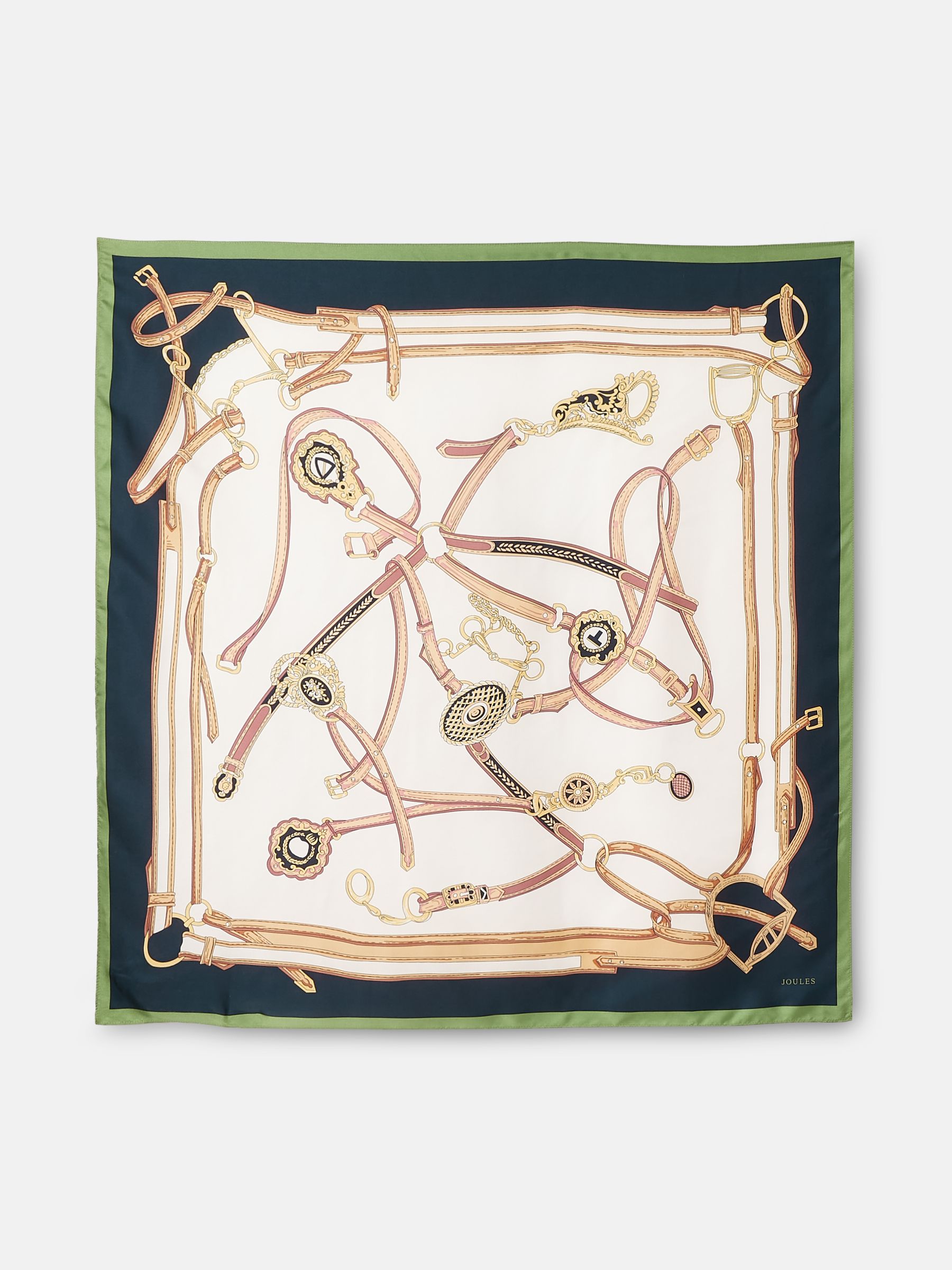 Bloomfield Cream Square Silk Scarf - Image 4 of 5