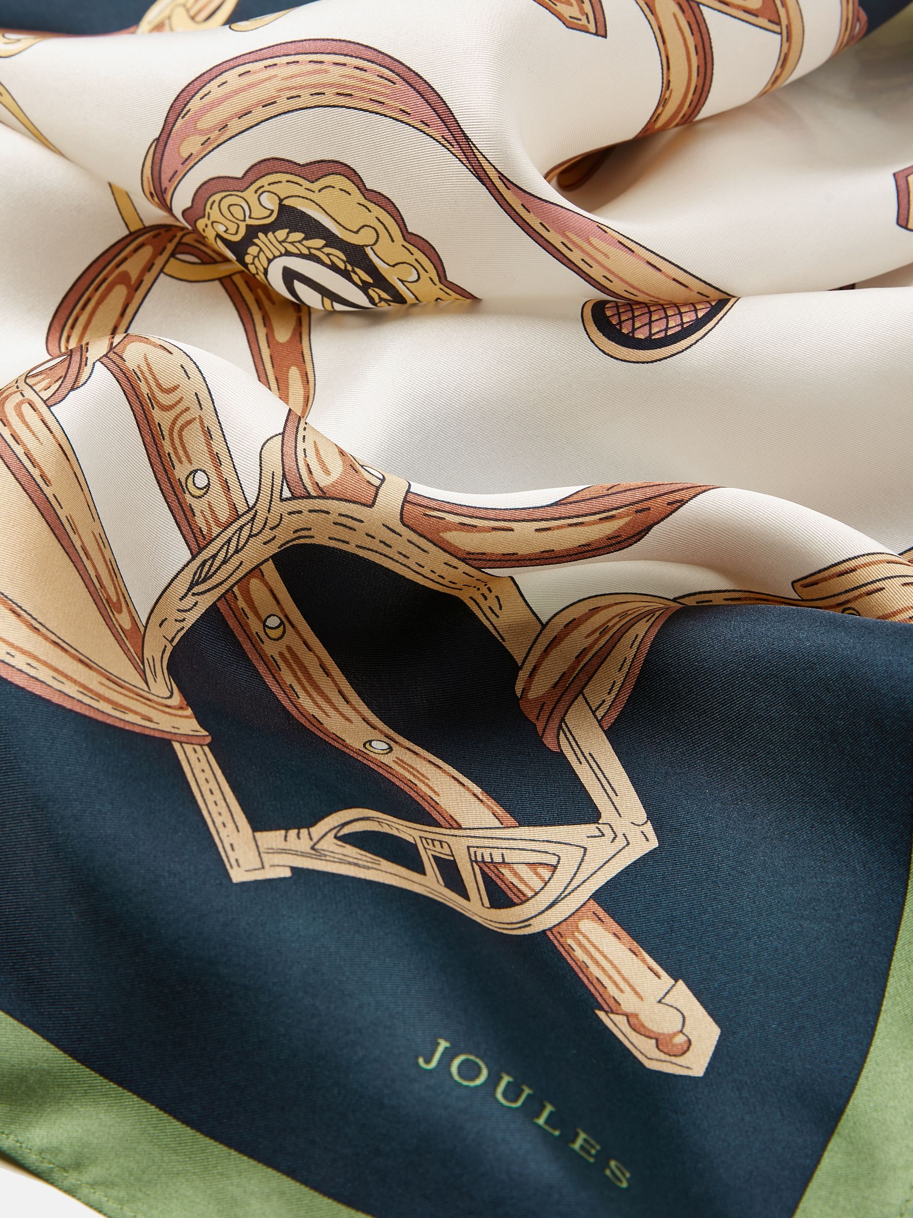 Bloomfield Cream Square Silk Scarf - Image 5 of 5