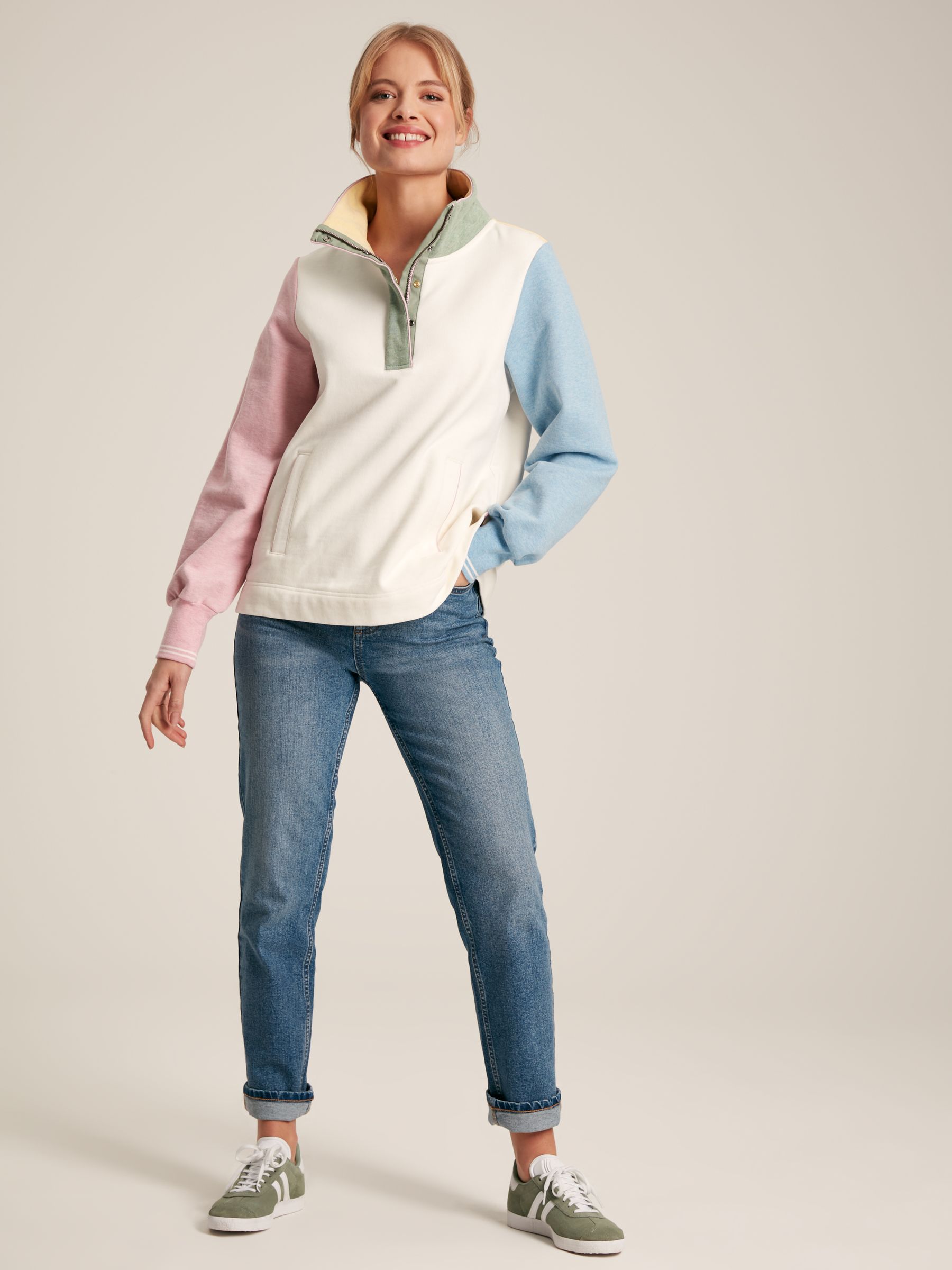 Burnham Multi Funnel Neck Quarter Zip Sweatshirt - Image 3 of 9