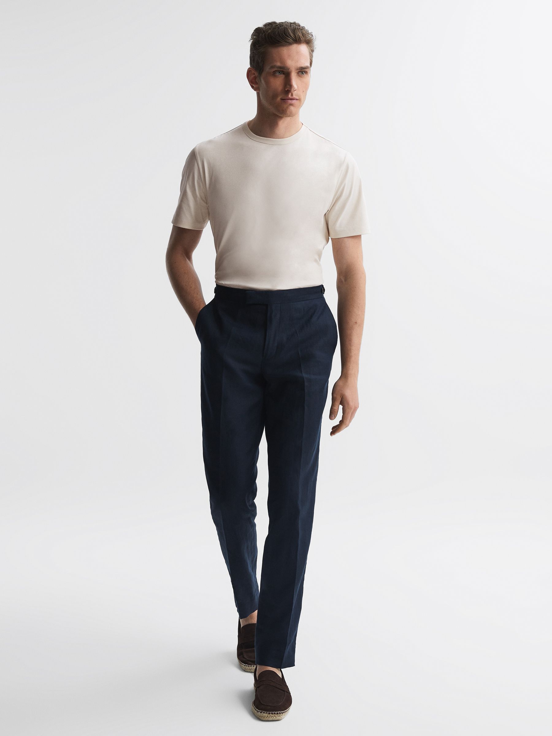 Day Silver Mercerised Cotton Crew Neck T-Shirt - Image 1 of 4