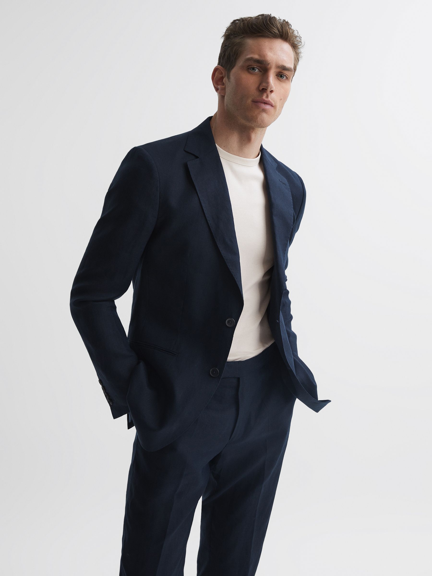 Day Silver Mercerised Cotton Crew Neck T-Shirt - Image 3 of 4