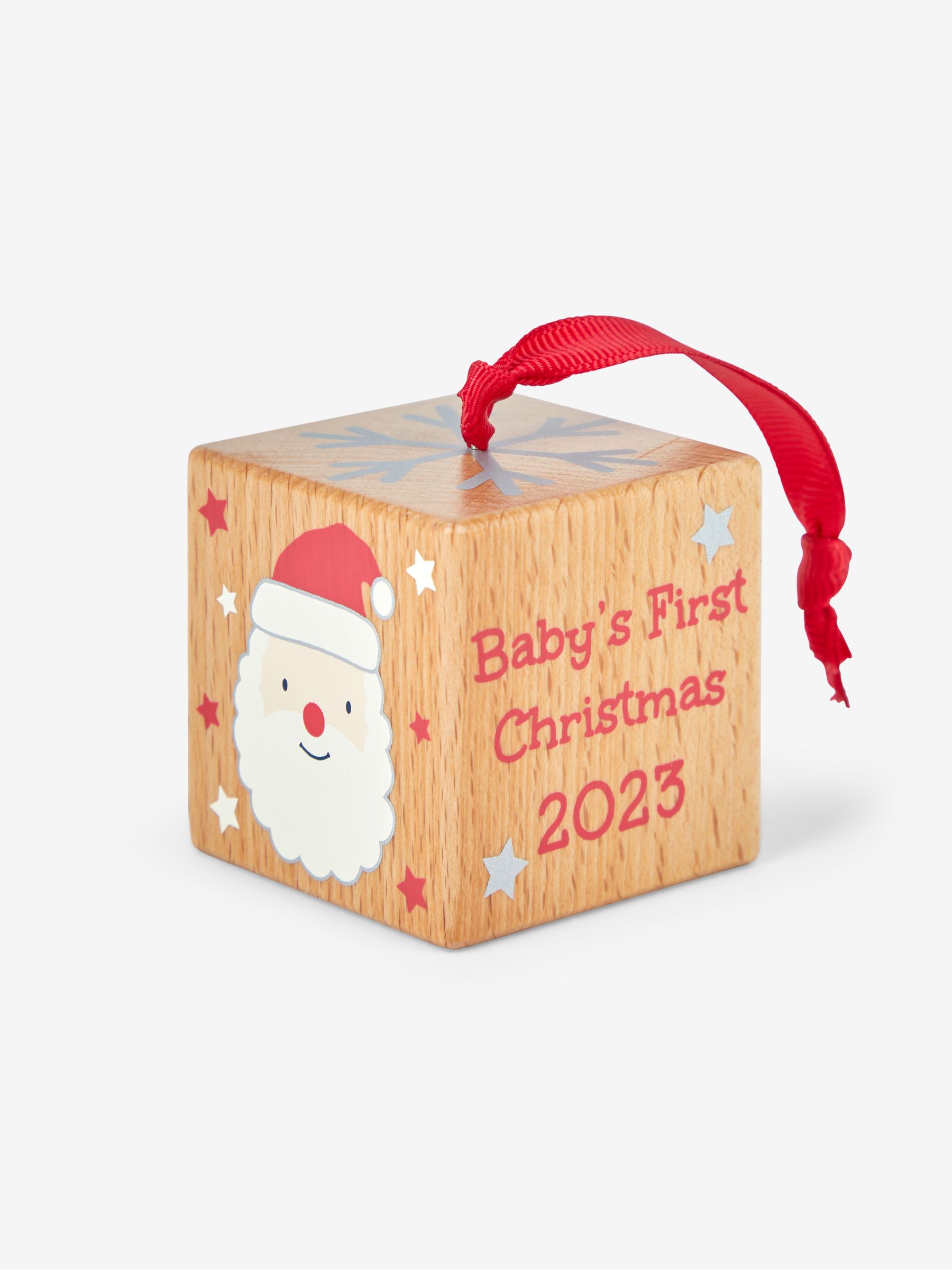 My First Christmas Baby Block Tree Dec - Image 1 of 2