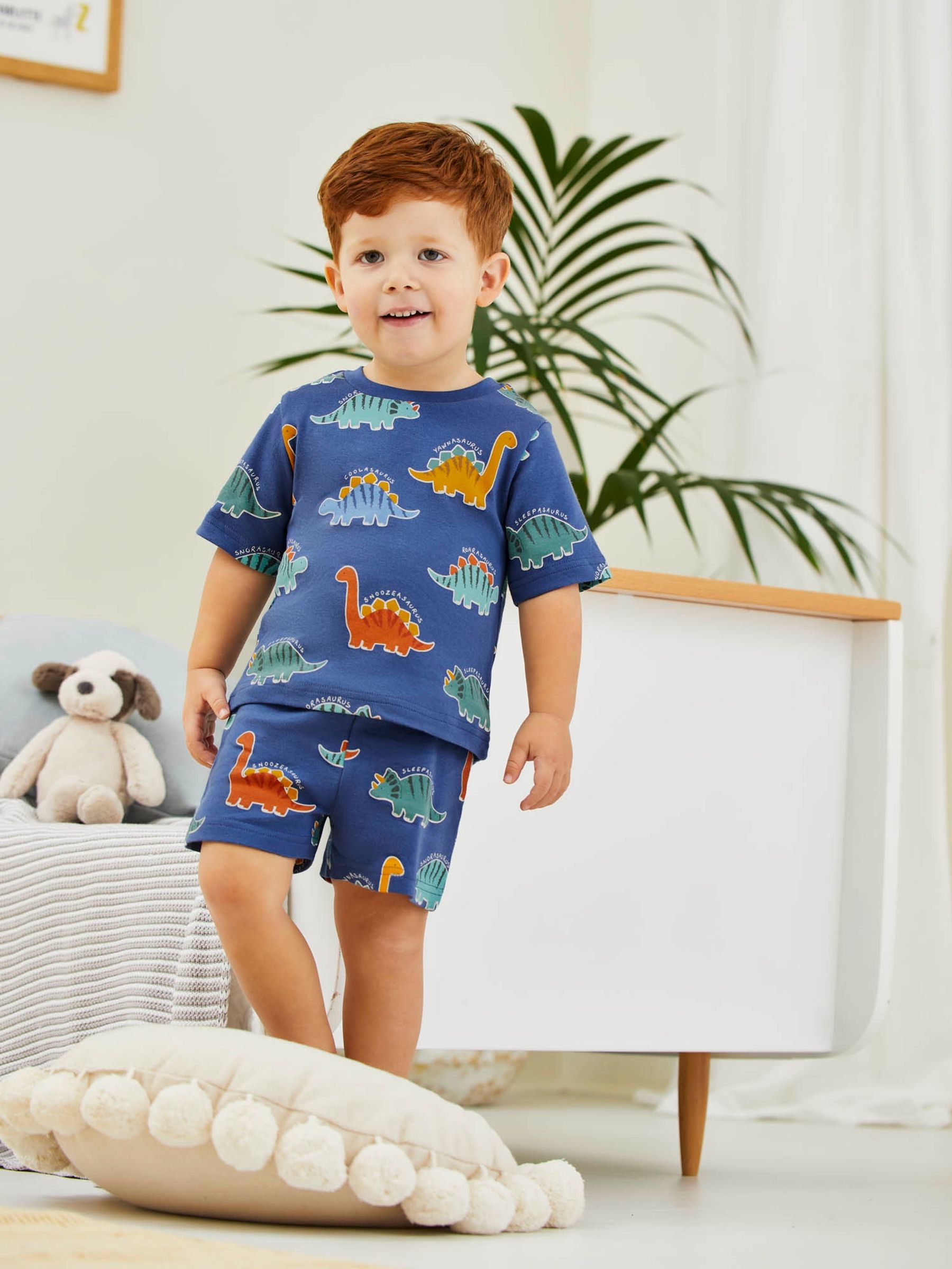 Denim Boys' 2-Pack Dinosaur Jersey Pyjamas - Image 10 of 11