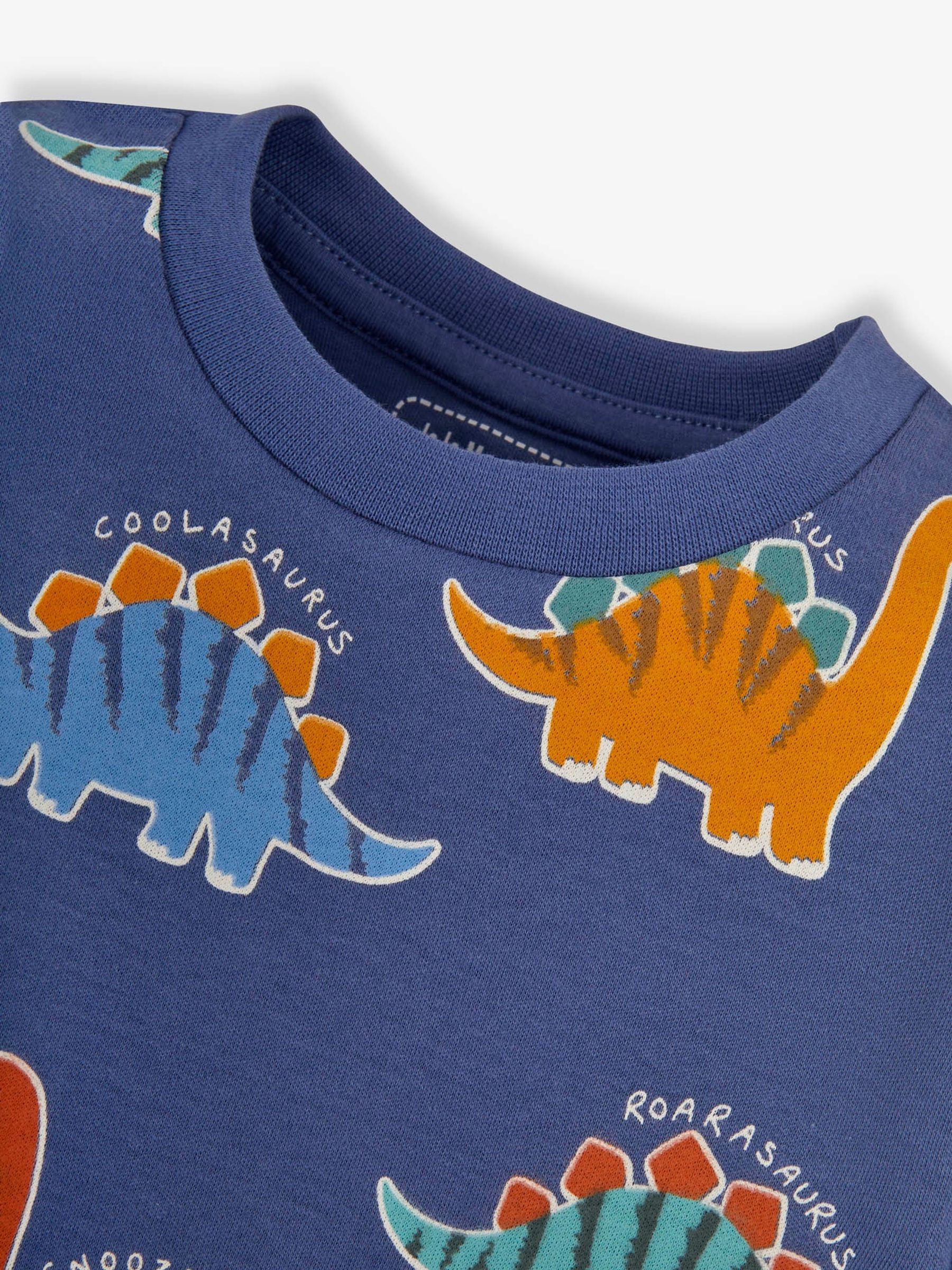 Denim Boys' 2-Pack Dinosaur Jersey Pyjamas - Image 9 of 11