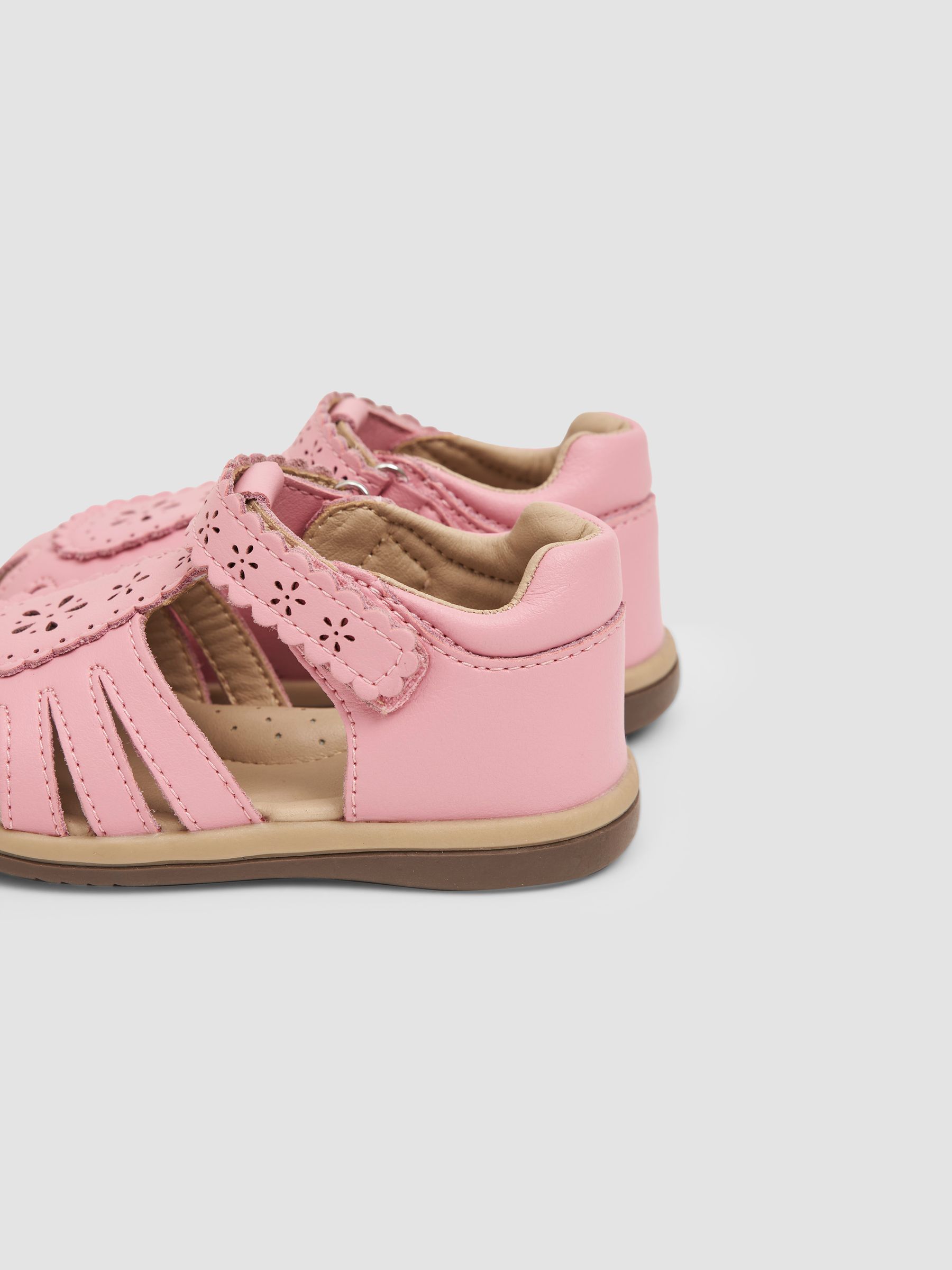 Pink Pretty Leather Closed Toe Sandals - Image 5 of 5