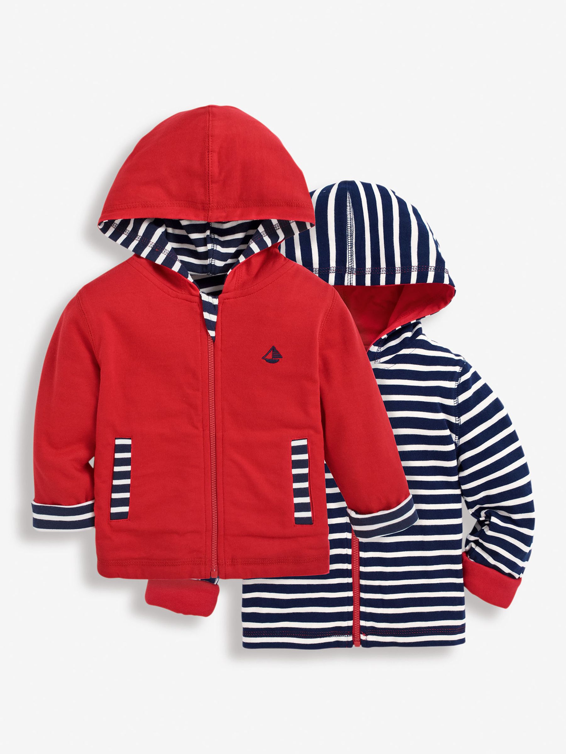 Red Kids' Reversible Zip-Up Hoodie - Image 1 of 1