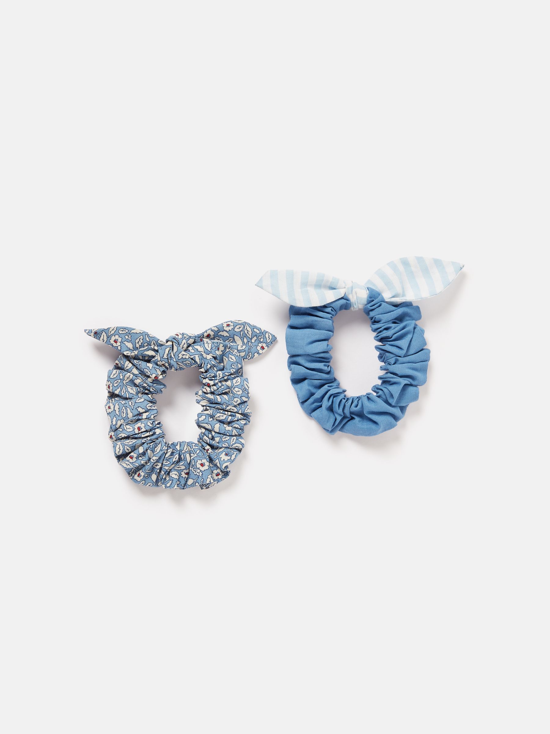 Marina Blue Pack of Two Scrunchies - Image 1 of 2