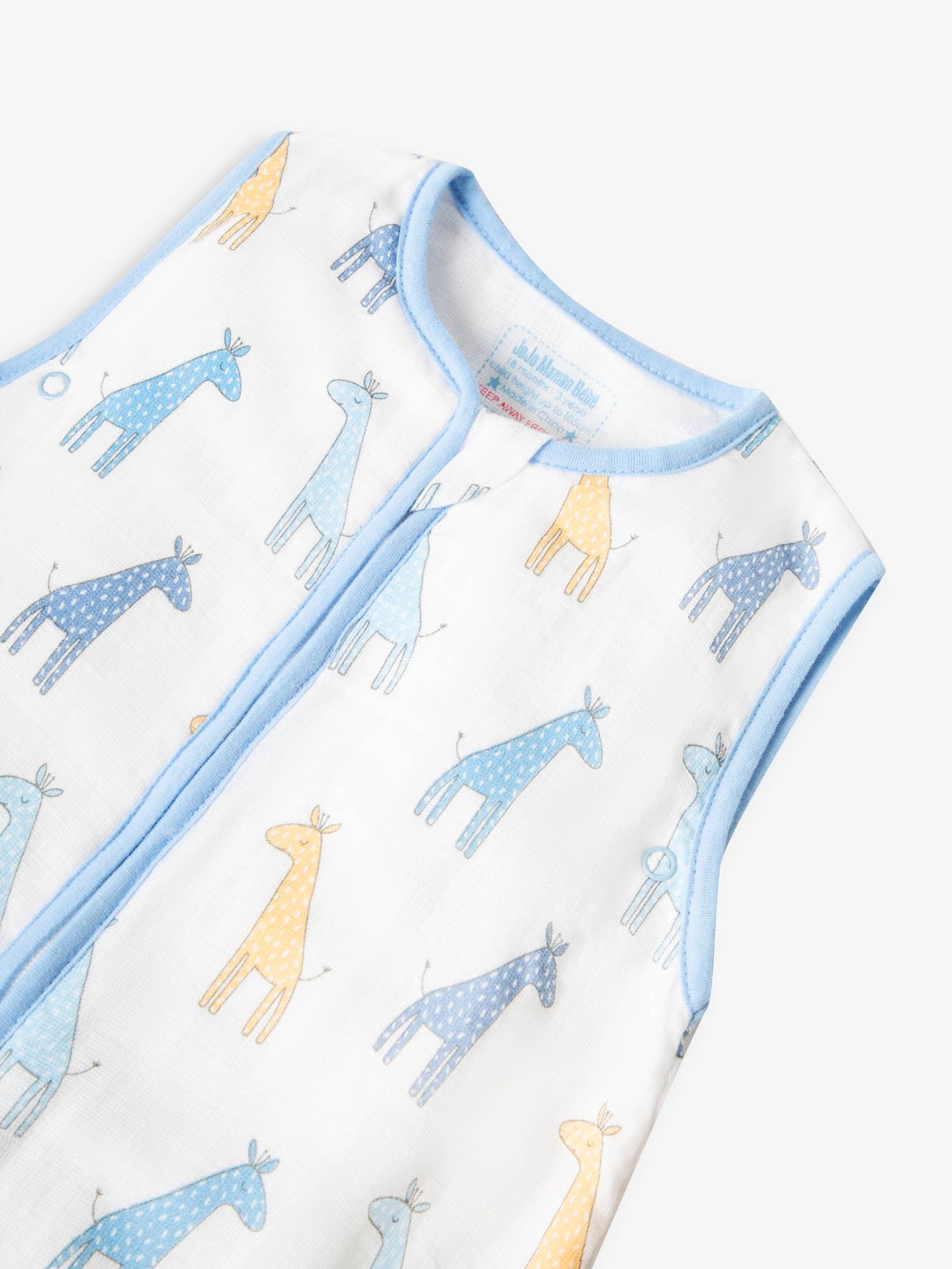 Blue Giraffe 1 Tog Toddler Muslin Sleeping Bag - Image 2 of 2
