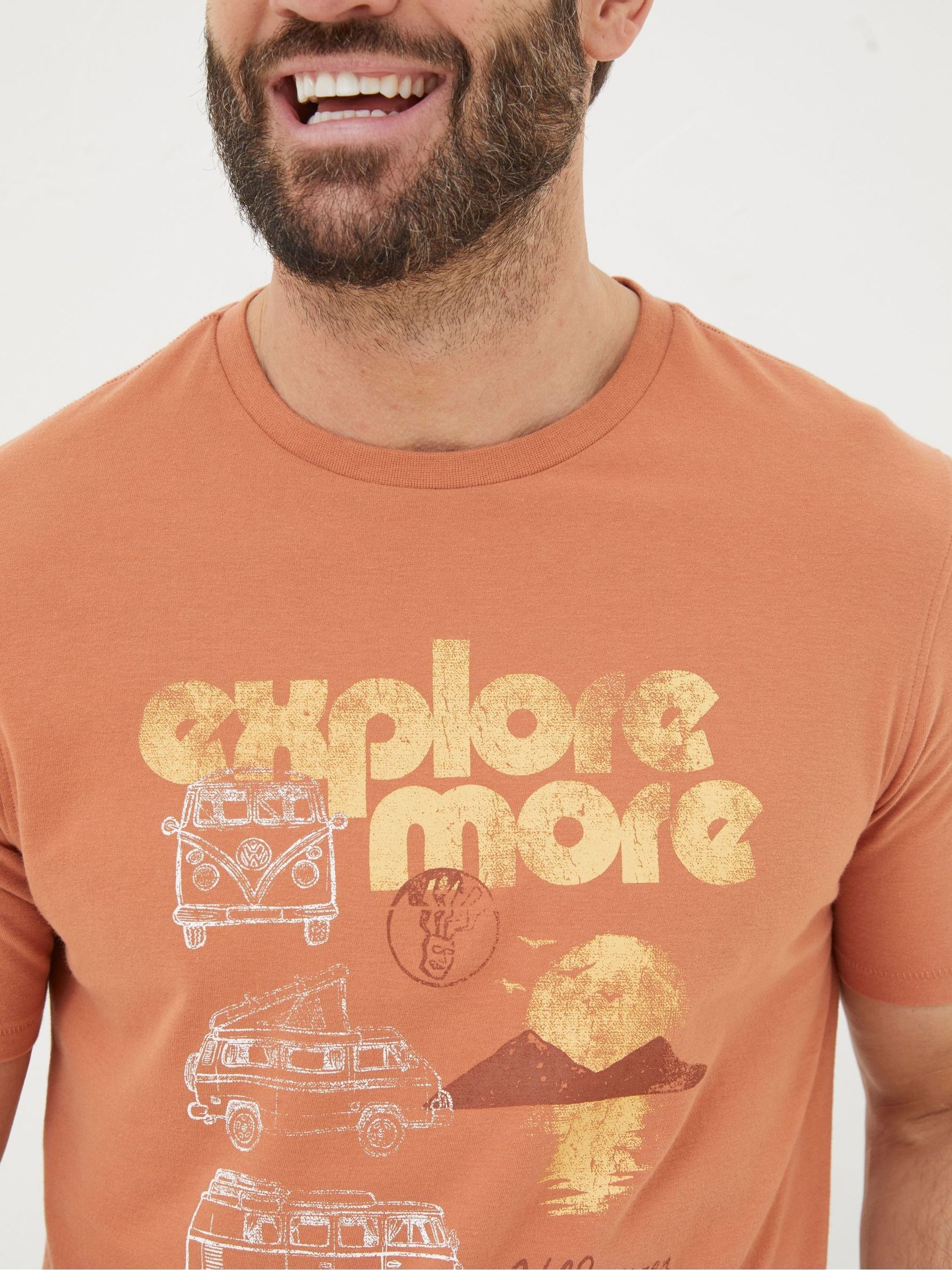 Orange VW Explore More T-Shirt - Image 3 of 5