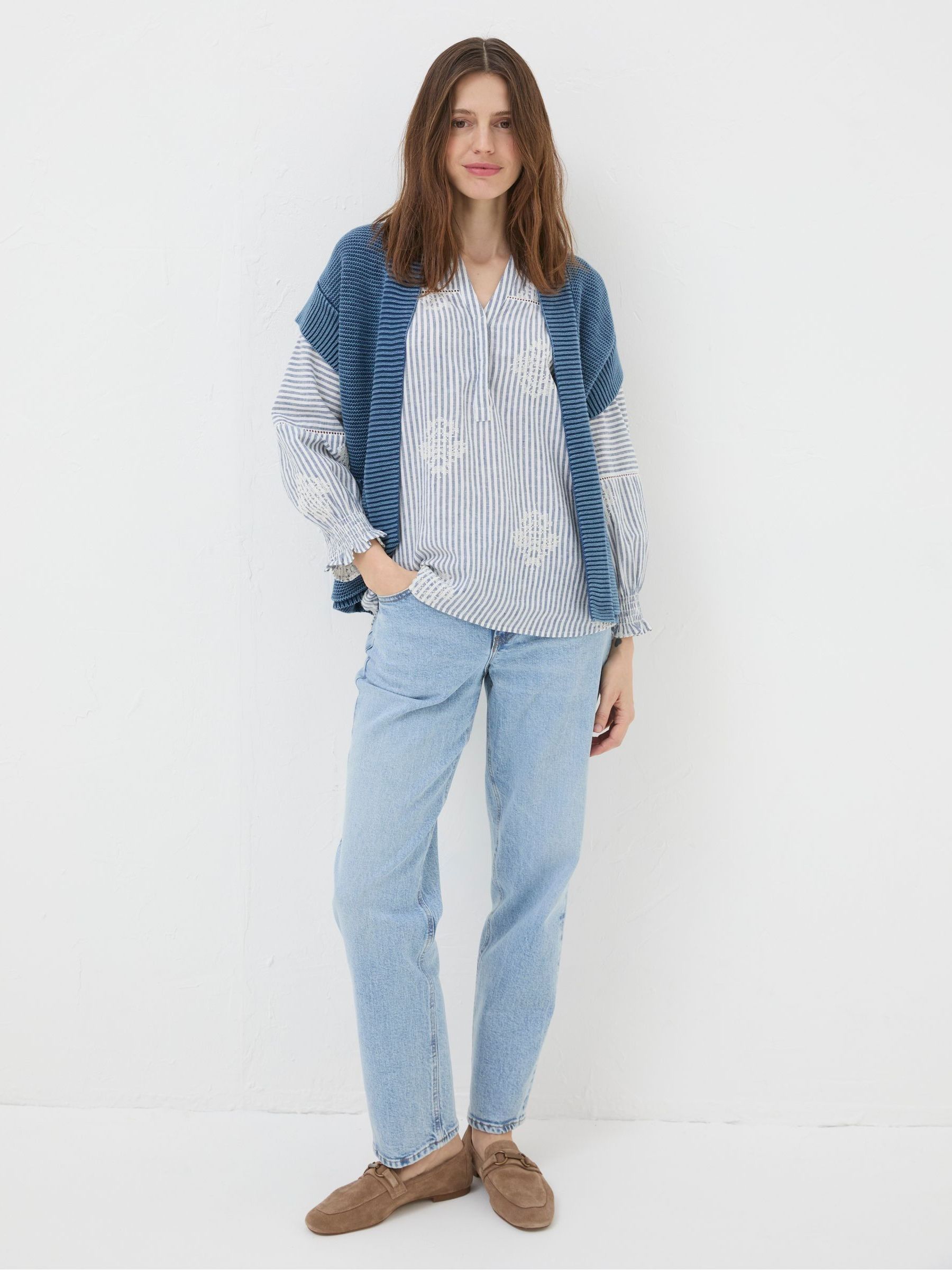 Blue Eden Knitted Cardigan - Image 1 of 5