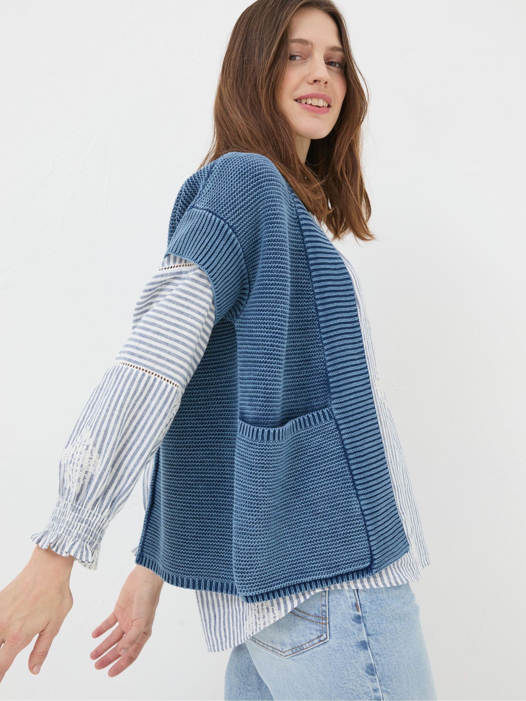Blue Eden Knitted Cardigan - Image 3 of 5