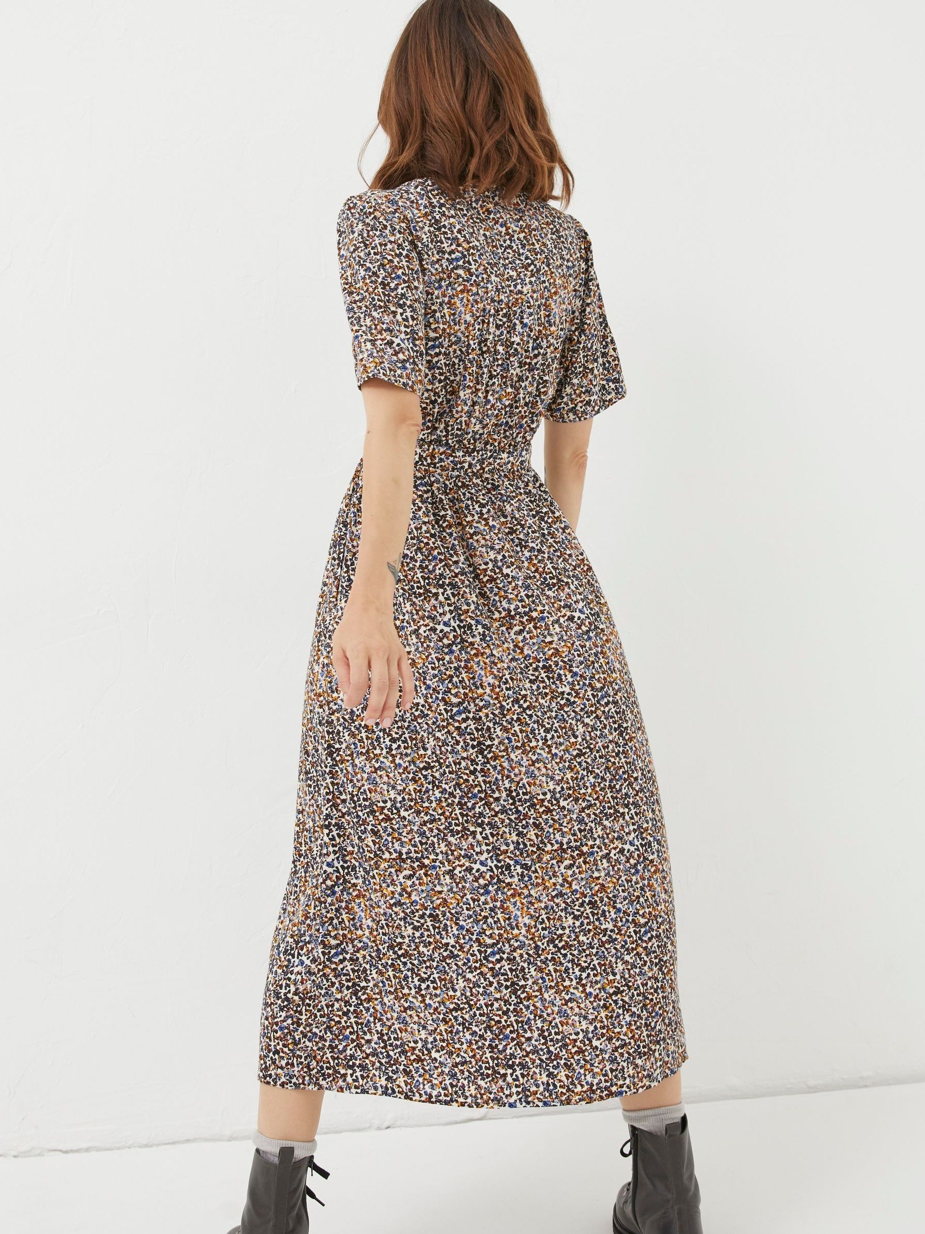 Multi Dappled Spot Midi Dress - Image 2 of 6