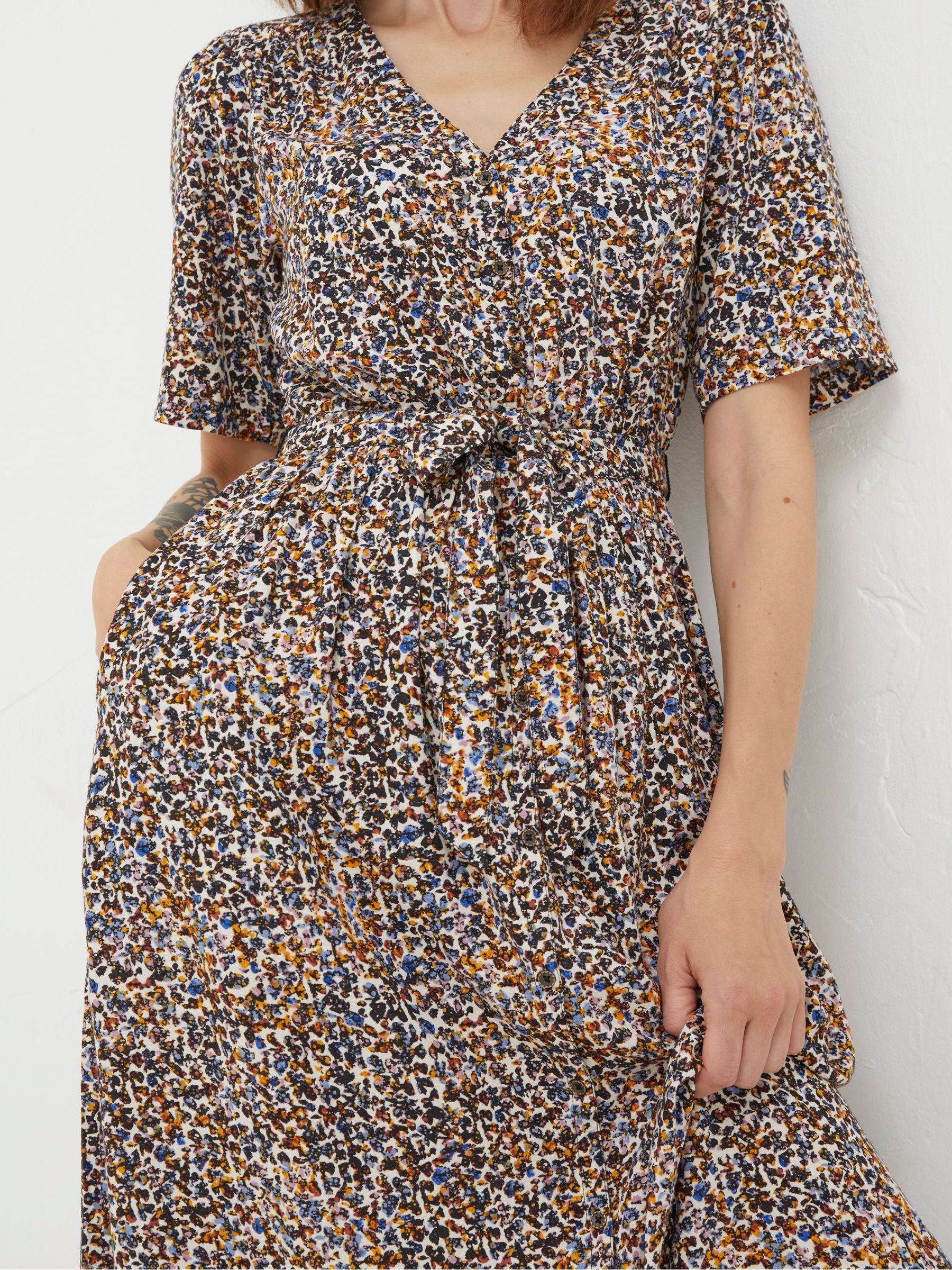Multi Dappled Spot Midi Dress - Image 5 of 6