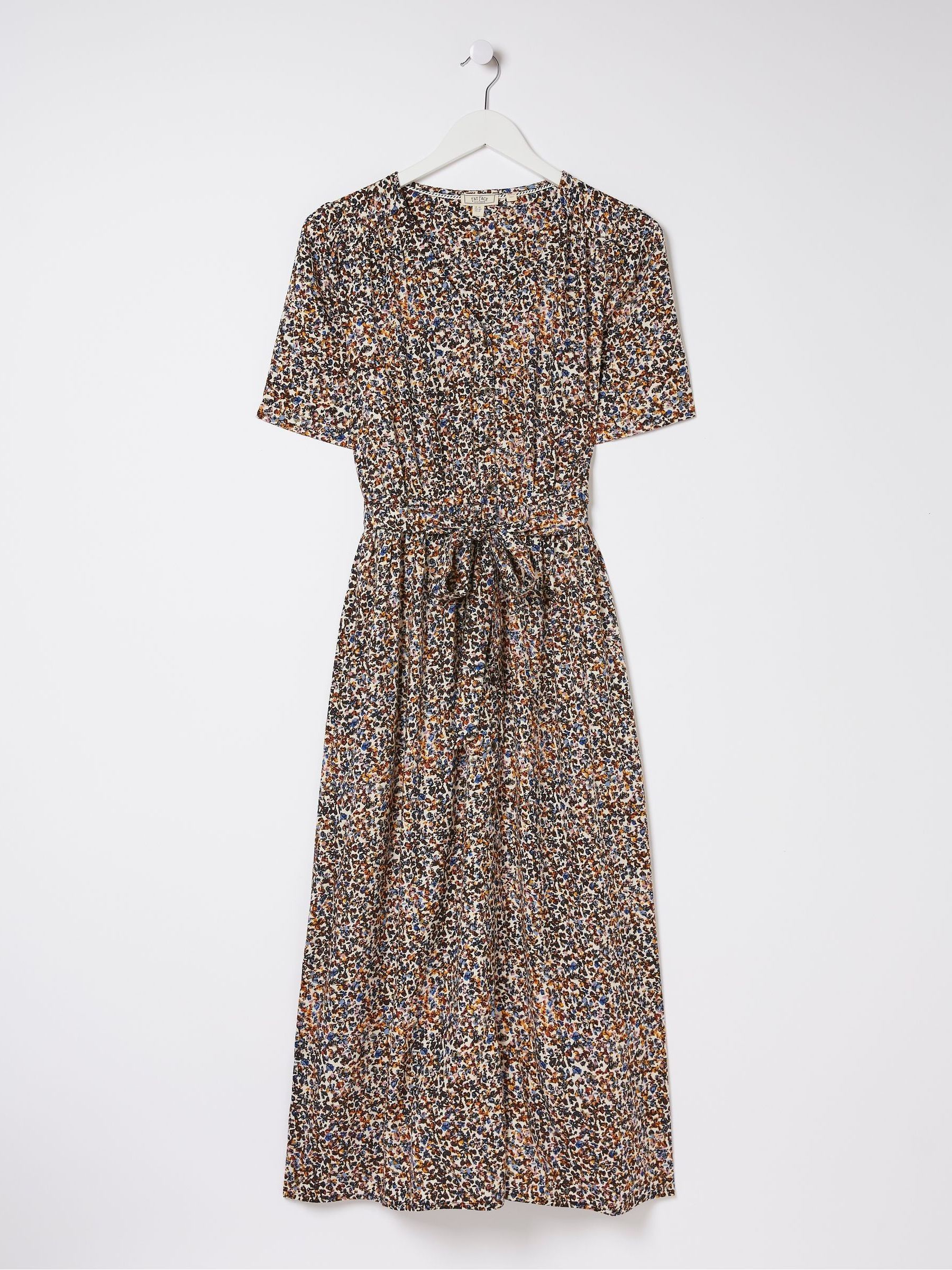 Multi Dappled Spot Midi Dress - Image 6 of 6