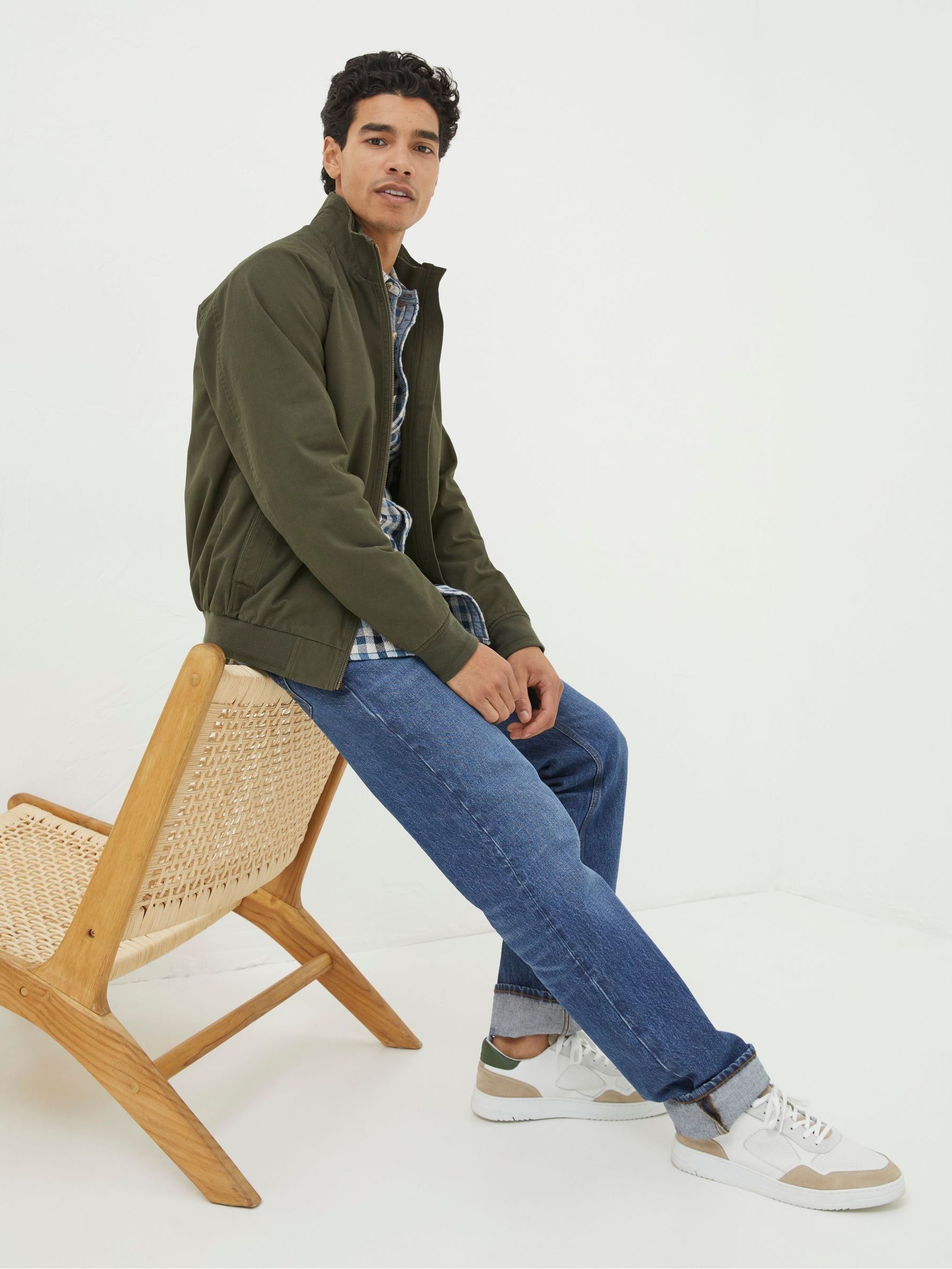 Harrington Green Bomber Jacket - Image 3 of 5