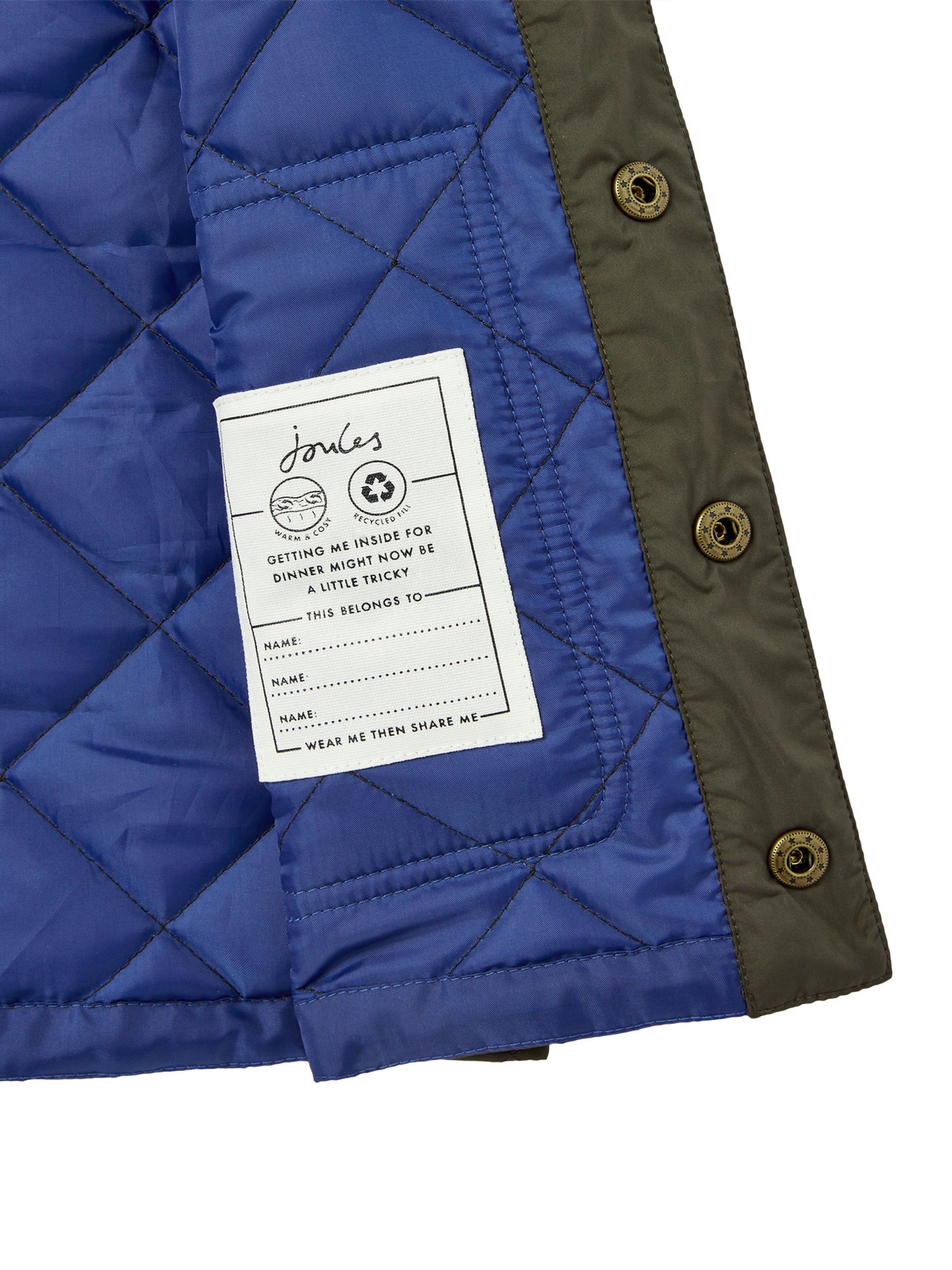 Bramble Green Showerproof Diamond Quilt Gilet - Image 5 of 5