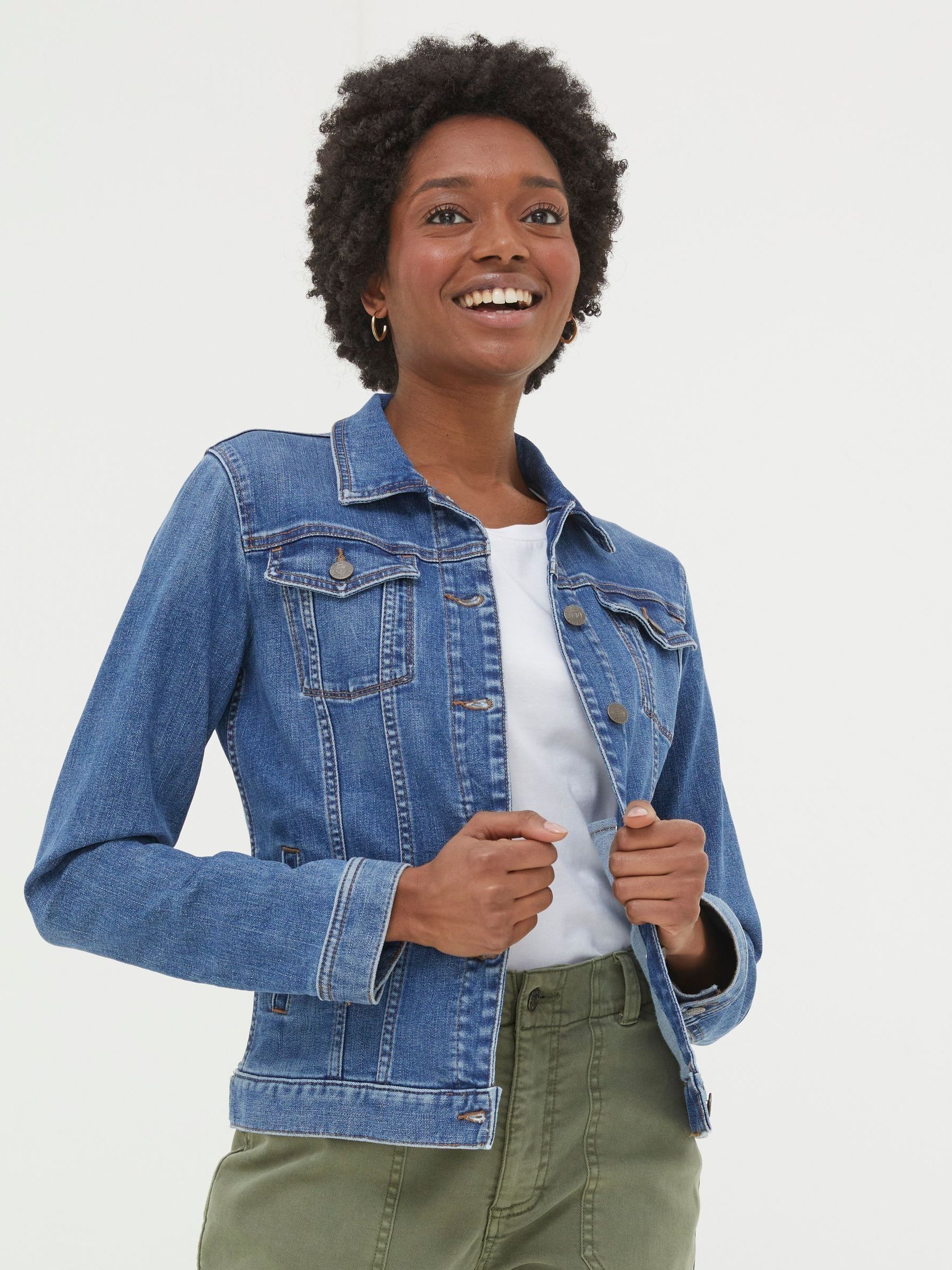 Tasha Blue Denim Jacket | FatFace USA