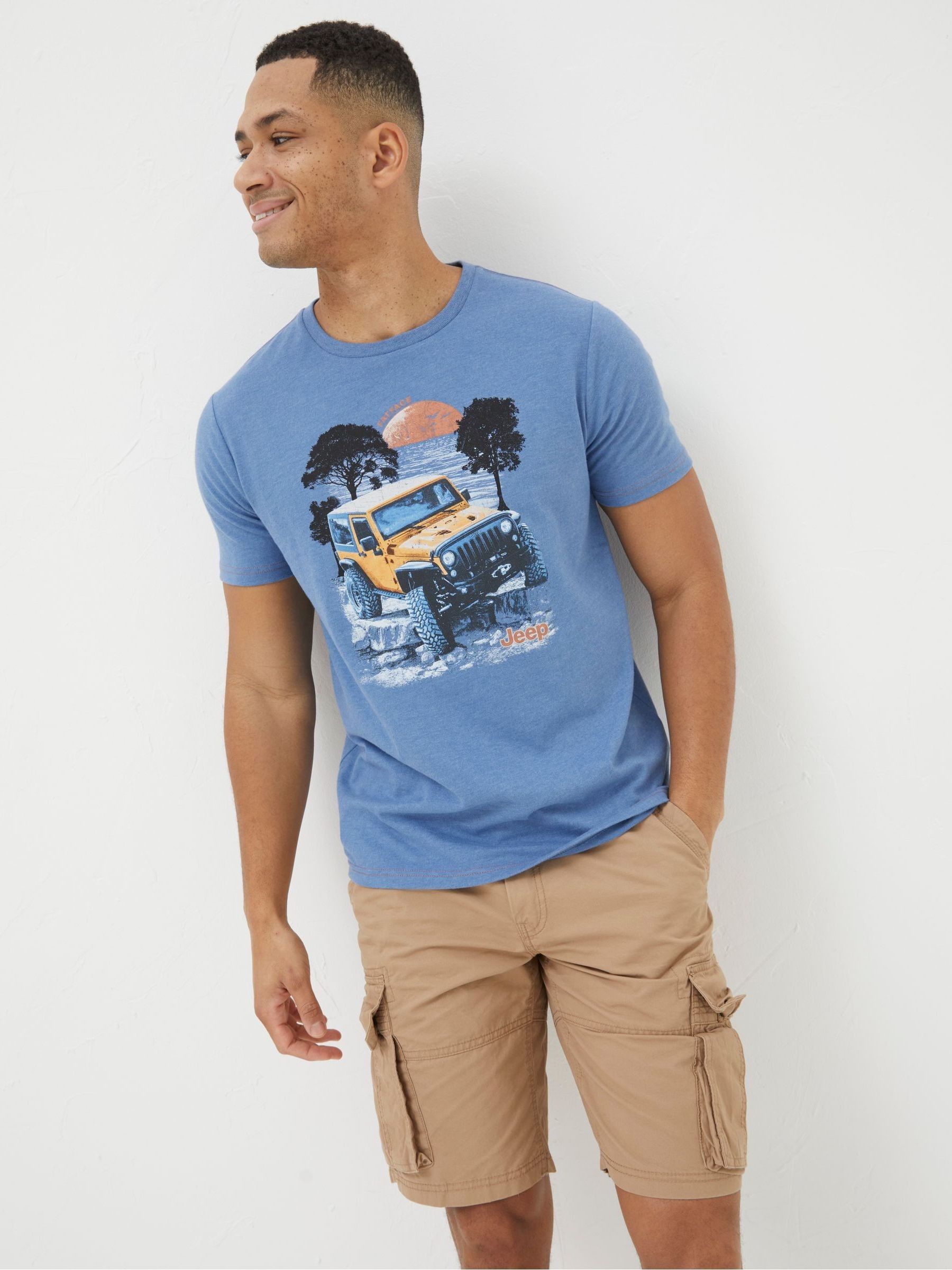 Blue Jeep Photo T-Shirt - Image 1 of 4
