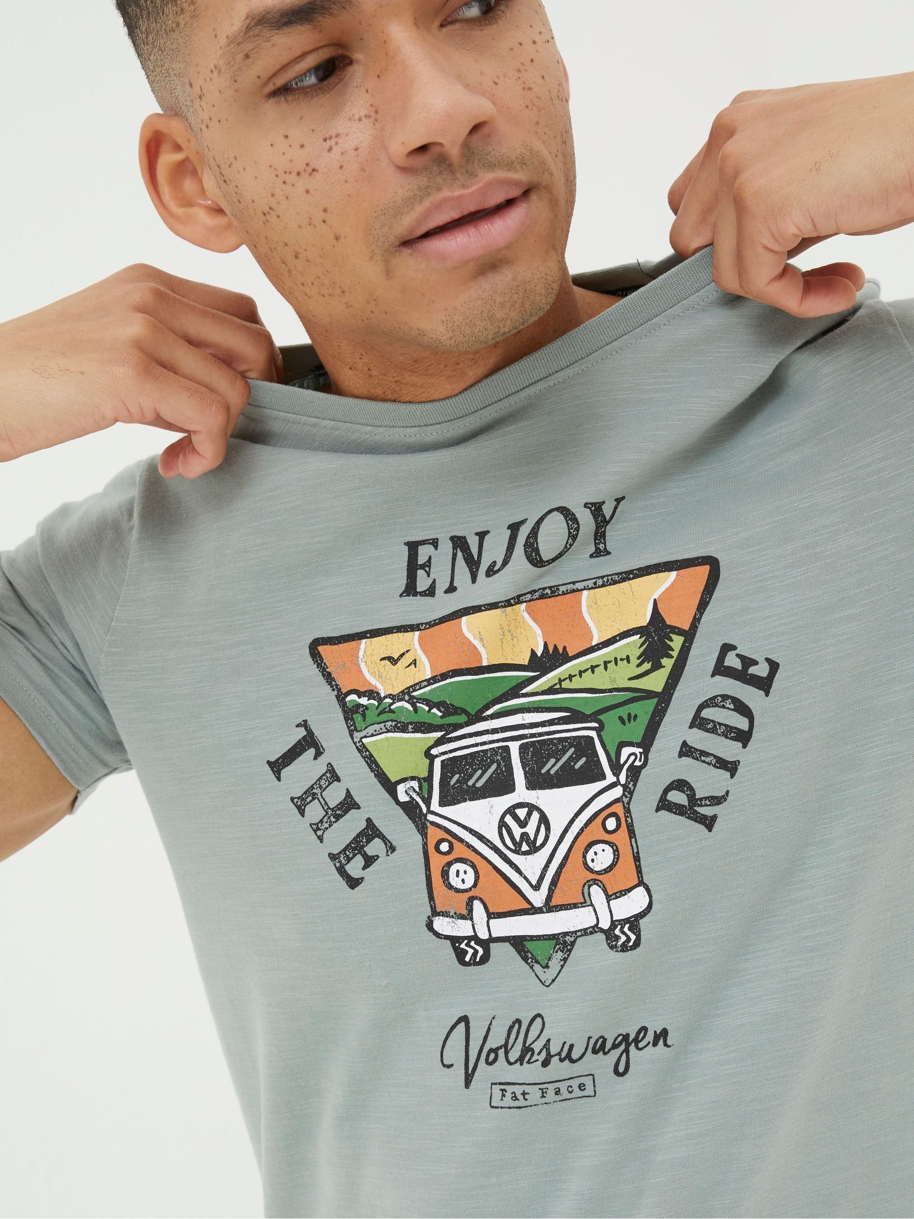 Green VW Enjoy The Ride T-Shirt - Image 3 of 4