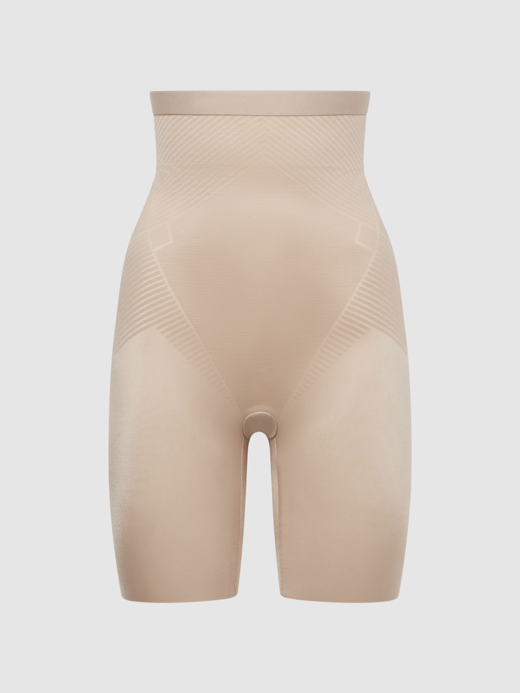 Spanx Shapewear Firming High-Waisted Mid-Thigh Shorts in Champagne - Image 2 of 4