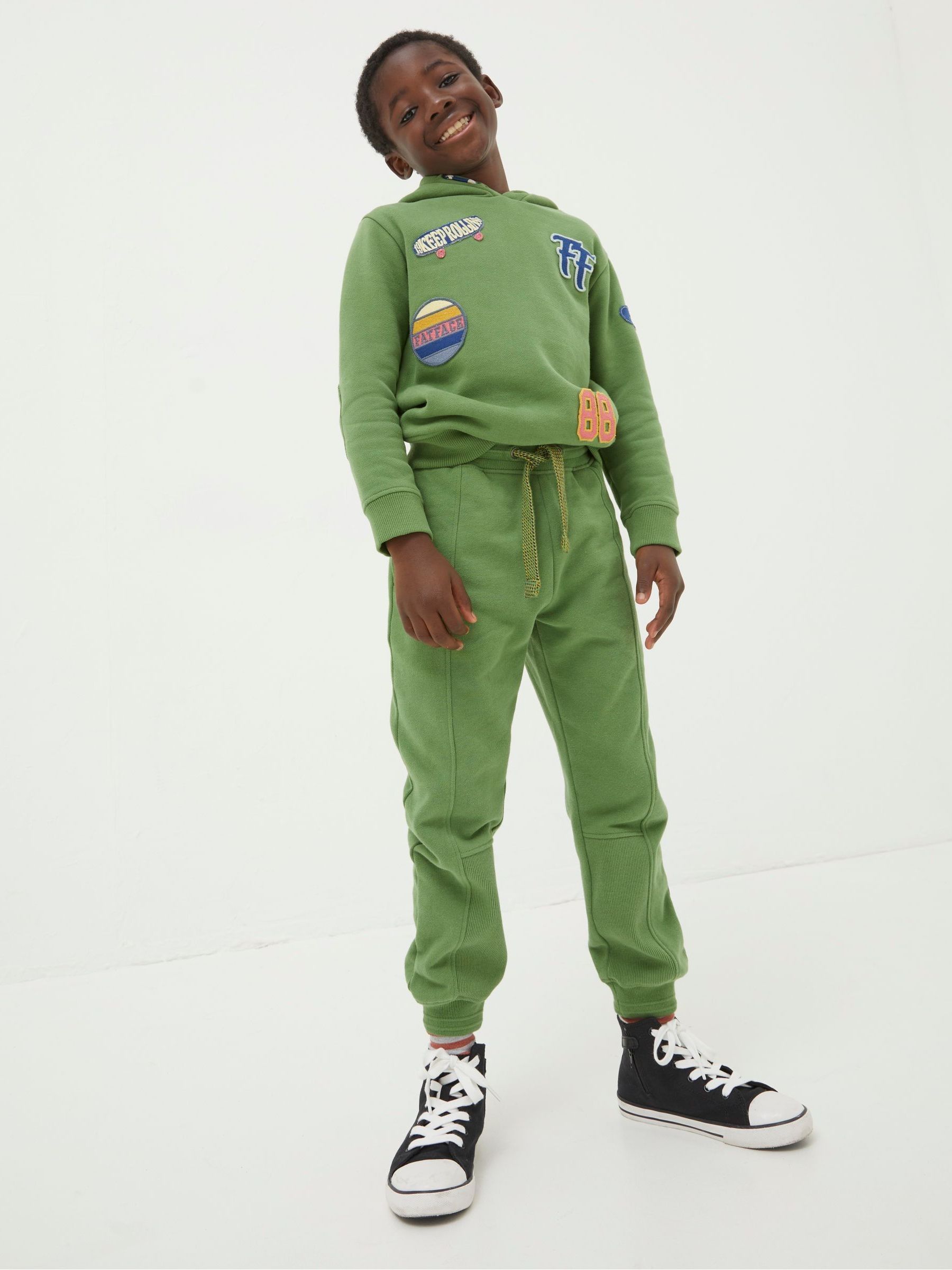 Green Perry Panel Sweat Joggers - Image 1 of 3