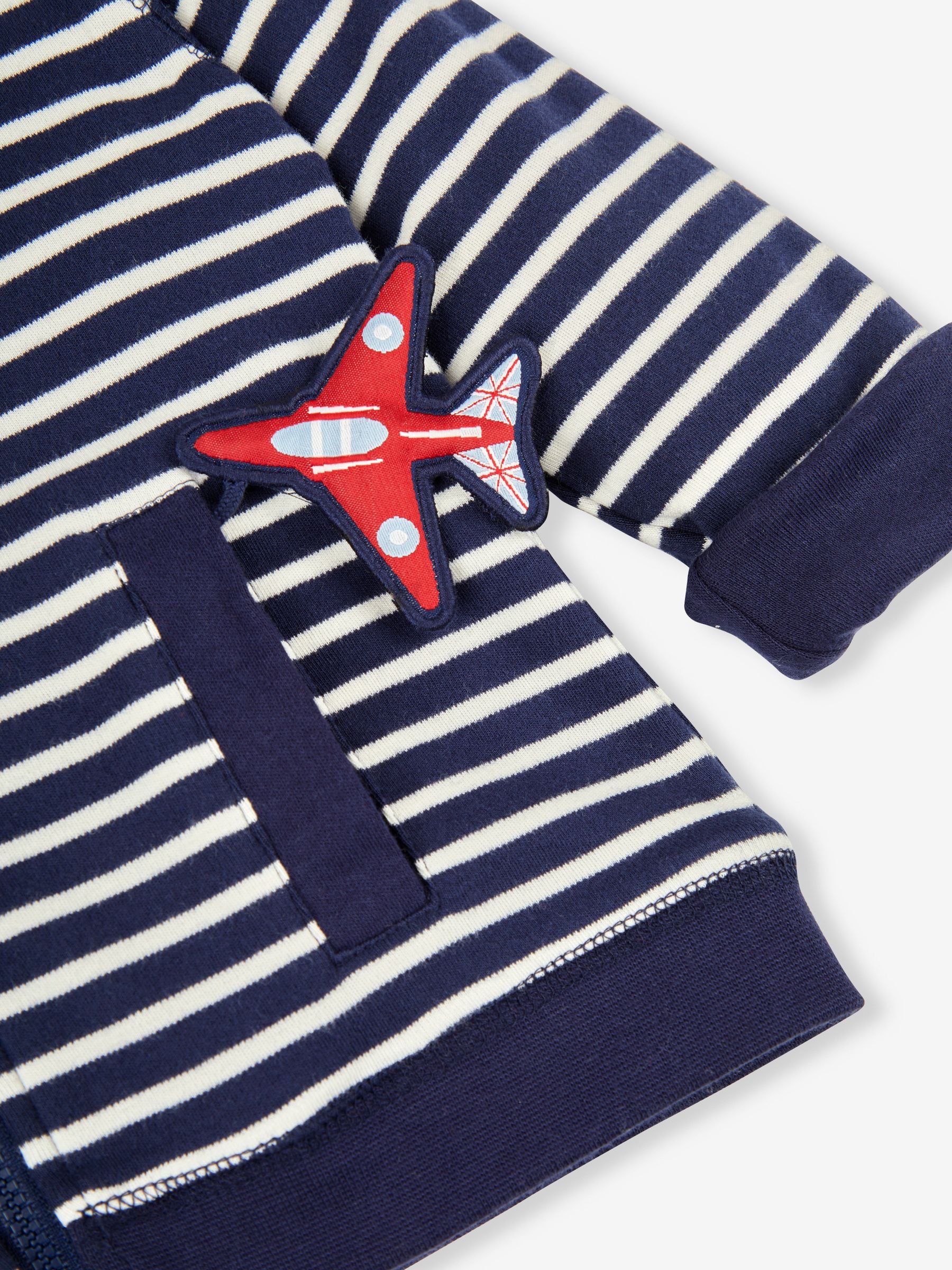 Navy Blue Red Arrows Appliqué Reversible Hoodie - Image 7 of 7
