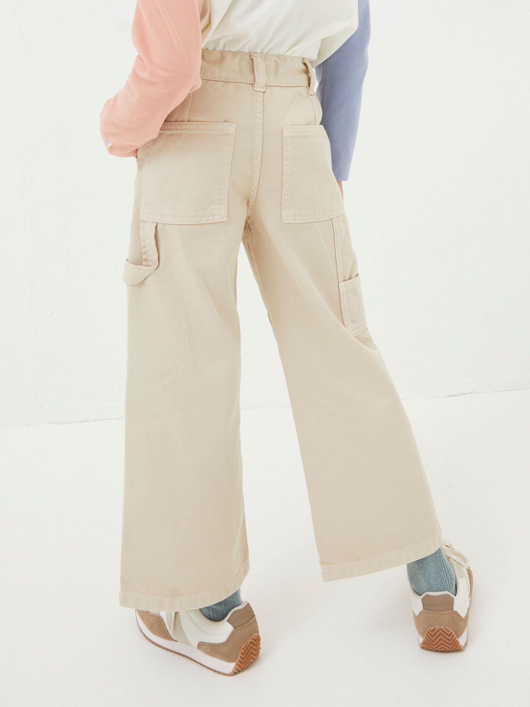 Natural Wide Leg Trousers - Image 2 of 4