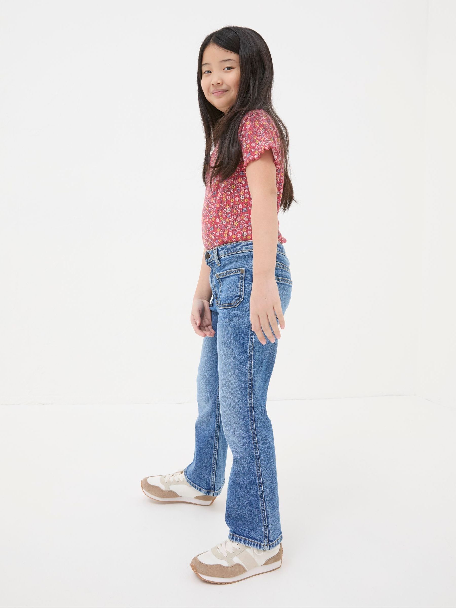 Blue Flared Denim Jeans - Image 1 of 4