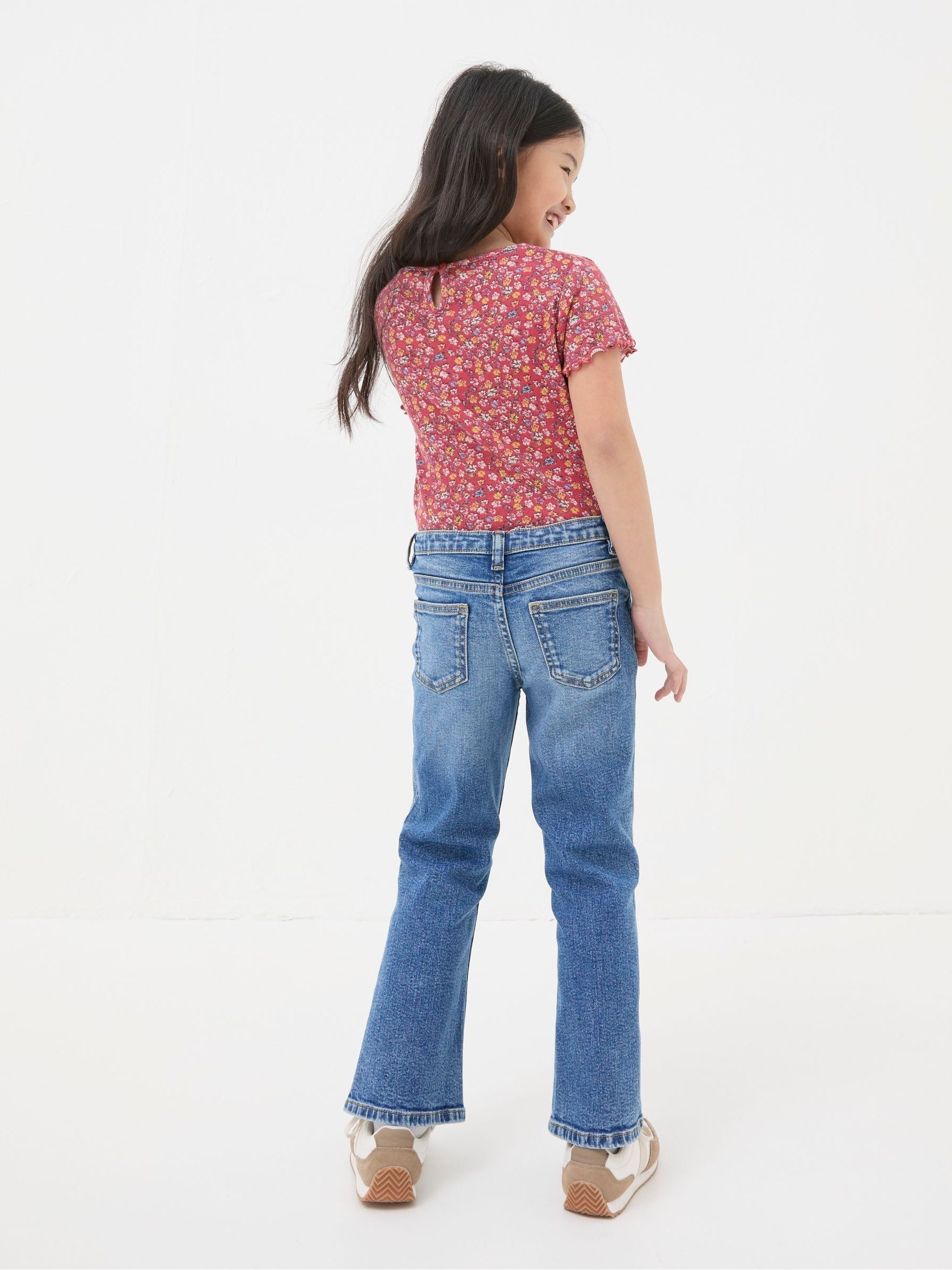 Blue Flared Denim Jeans - Image 2 of 4