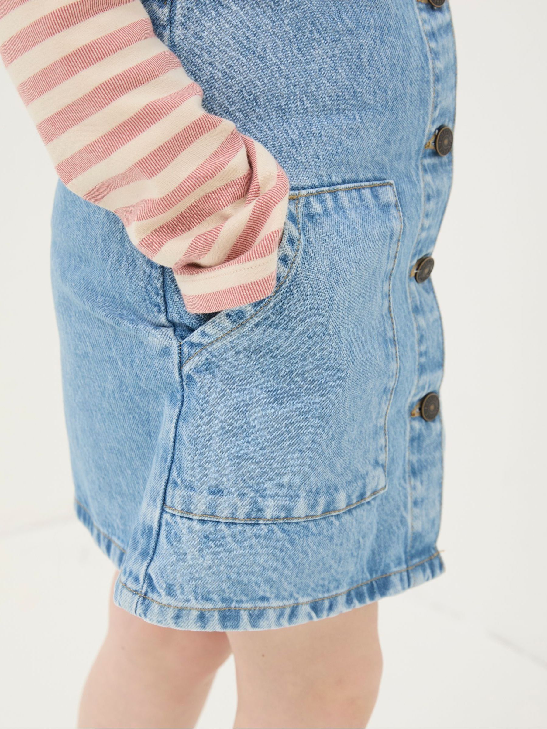 Blue Denim Pinafore Dungarees - Image 3 of 5