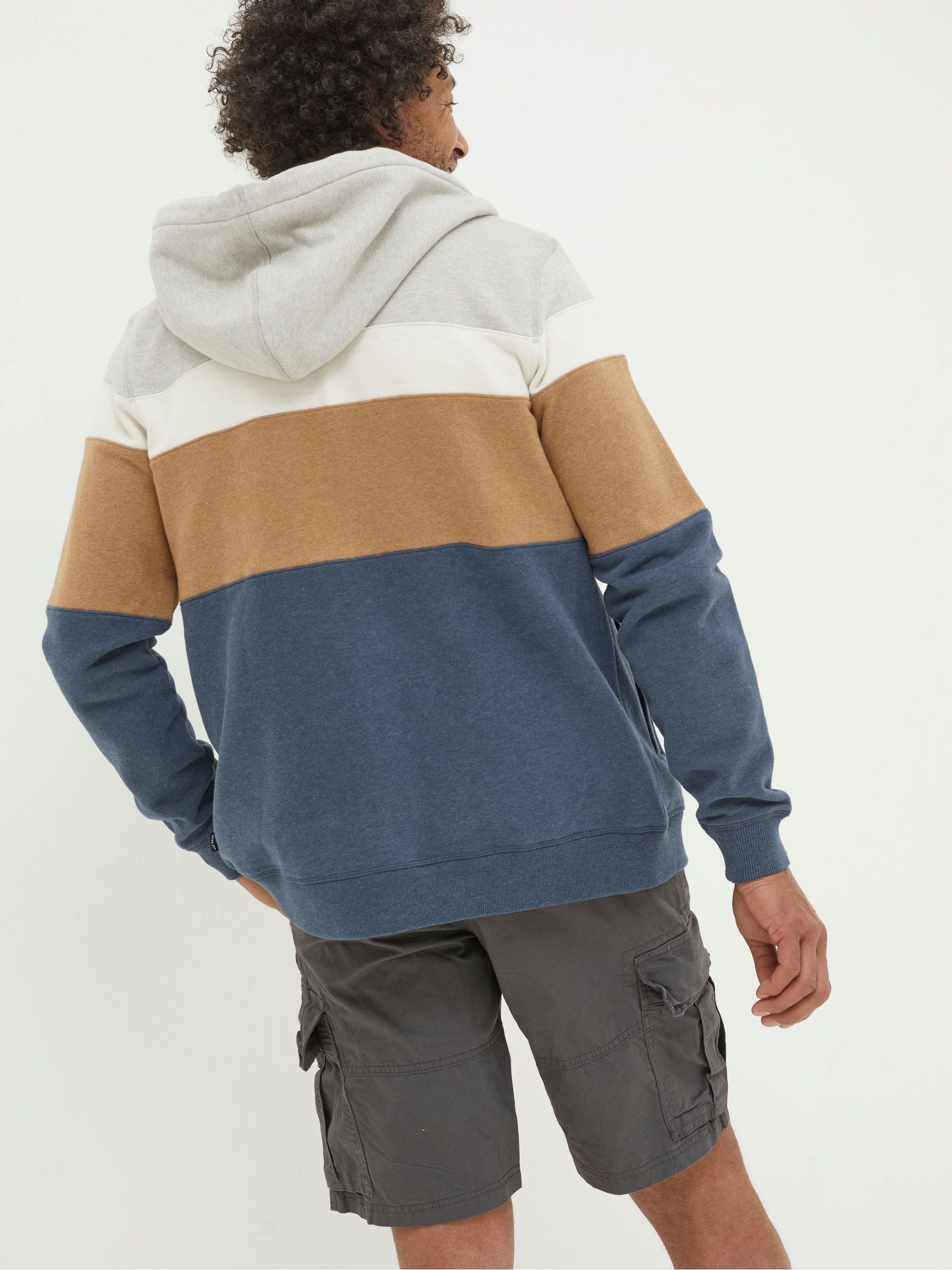 Brooke Natural Cut And Sew Zip Up Hoodie - Image 2 of 4