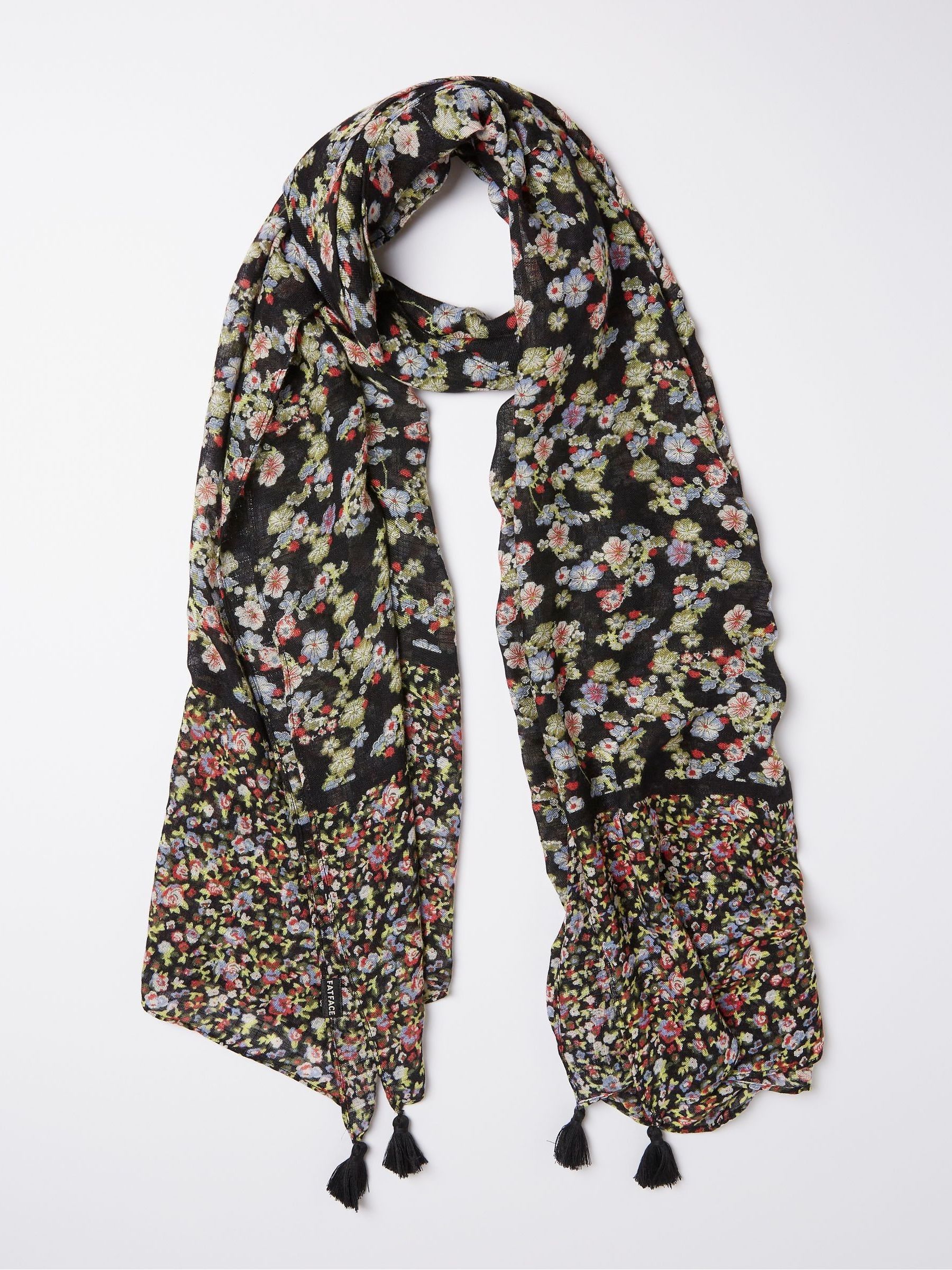 Black Scattered Ditsy Scarf - Image 1 of 2