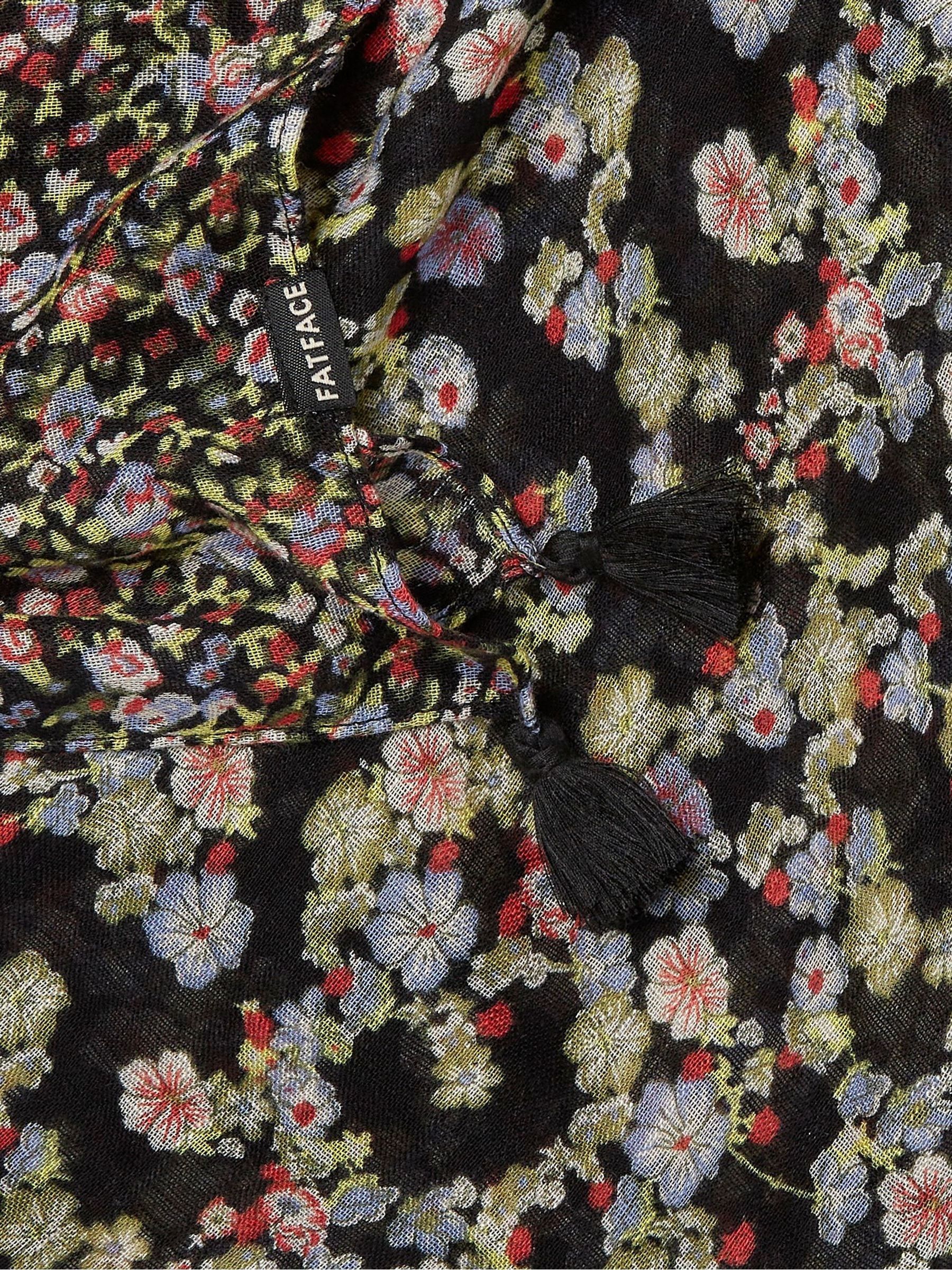 Black Scattered Ditsy Scarf - Image 2 of 2