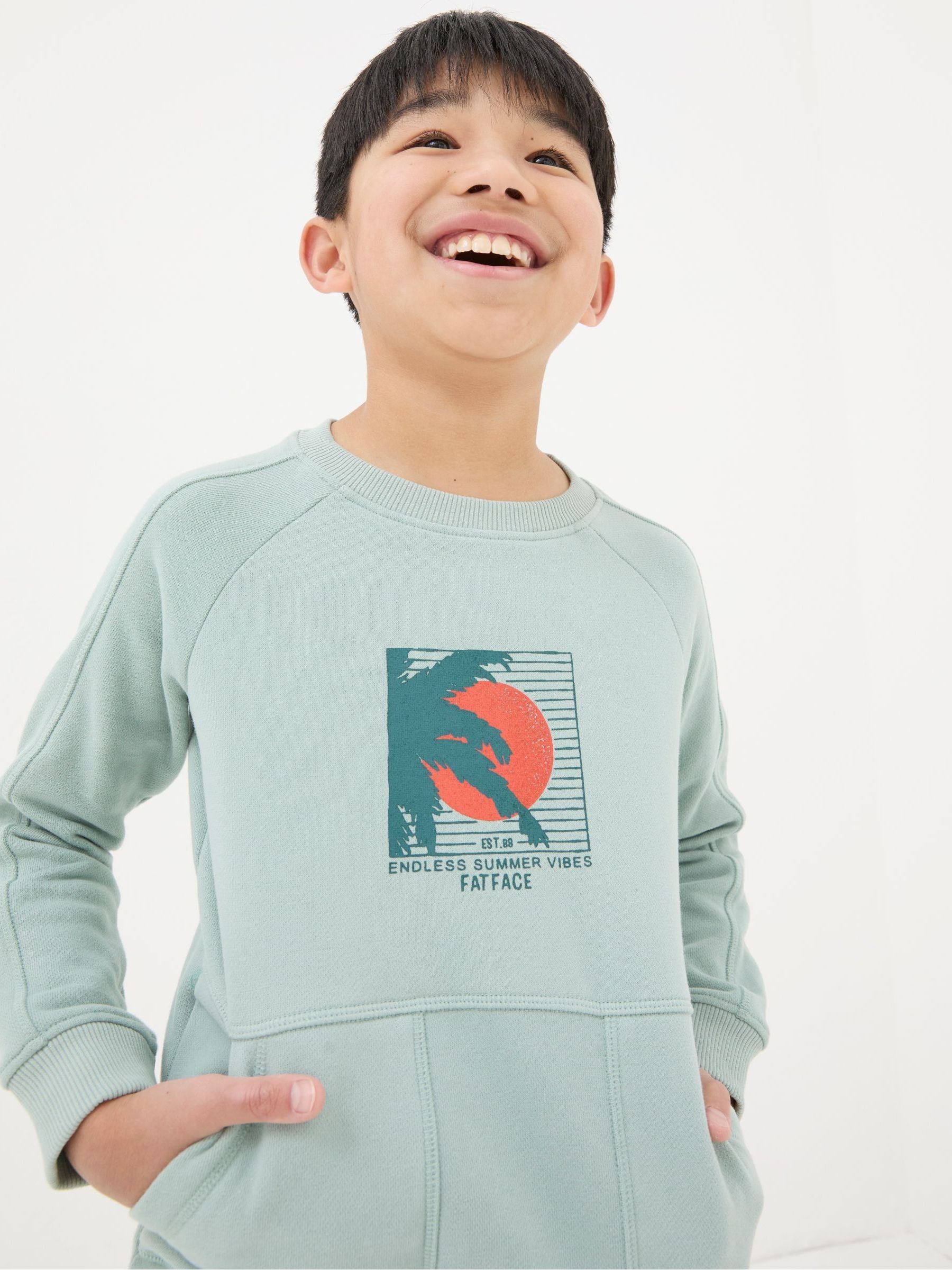 Green Surf Graphic Sweatshirt - Image 1 of 4