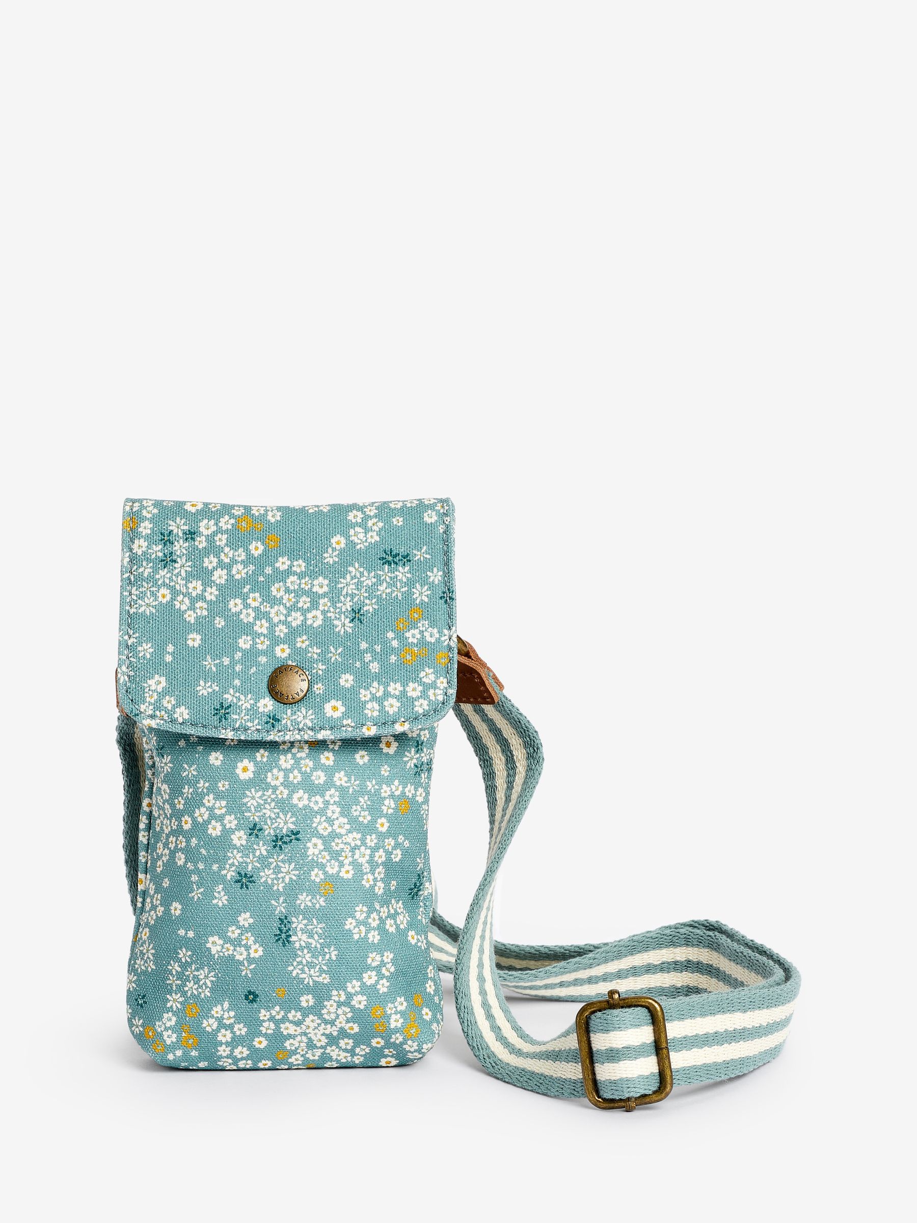 Elsie Green Canvas Phone Bag - Image 1 of 3