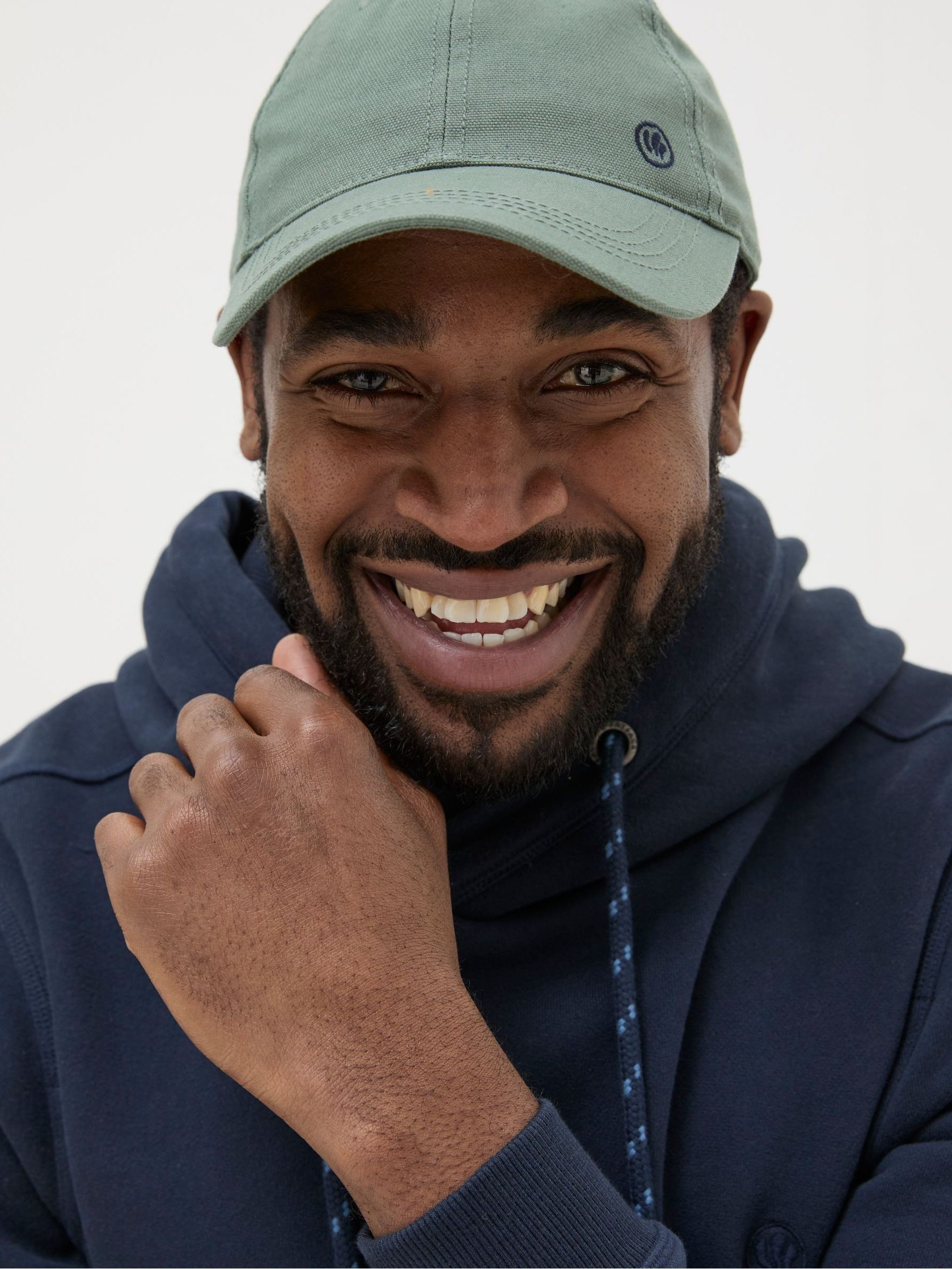 Green 100% Cotton Canvas Baseball Cap - Image 3 of 3