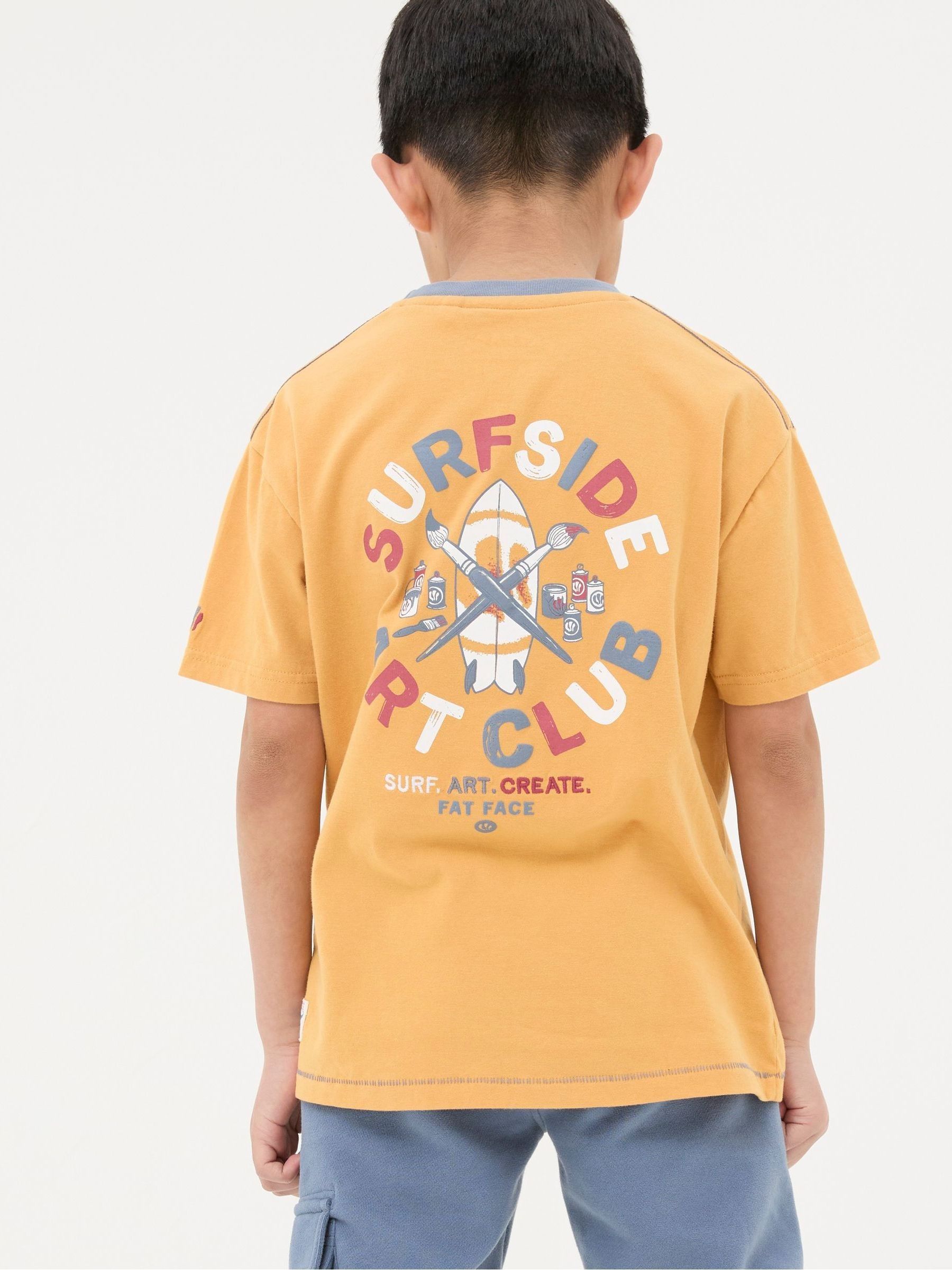 Yellow Art Graphic Jersey T-Shirt - Image 2 of 5