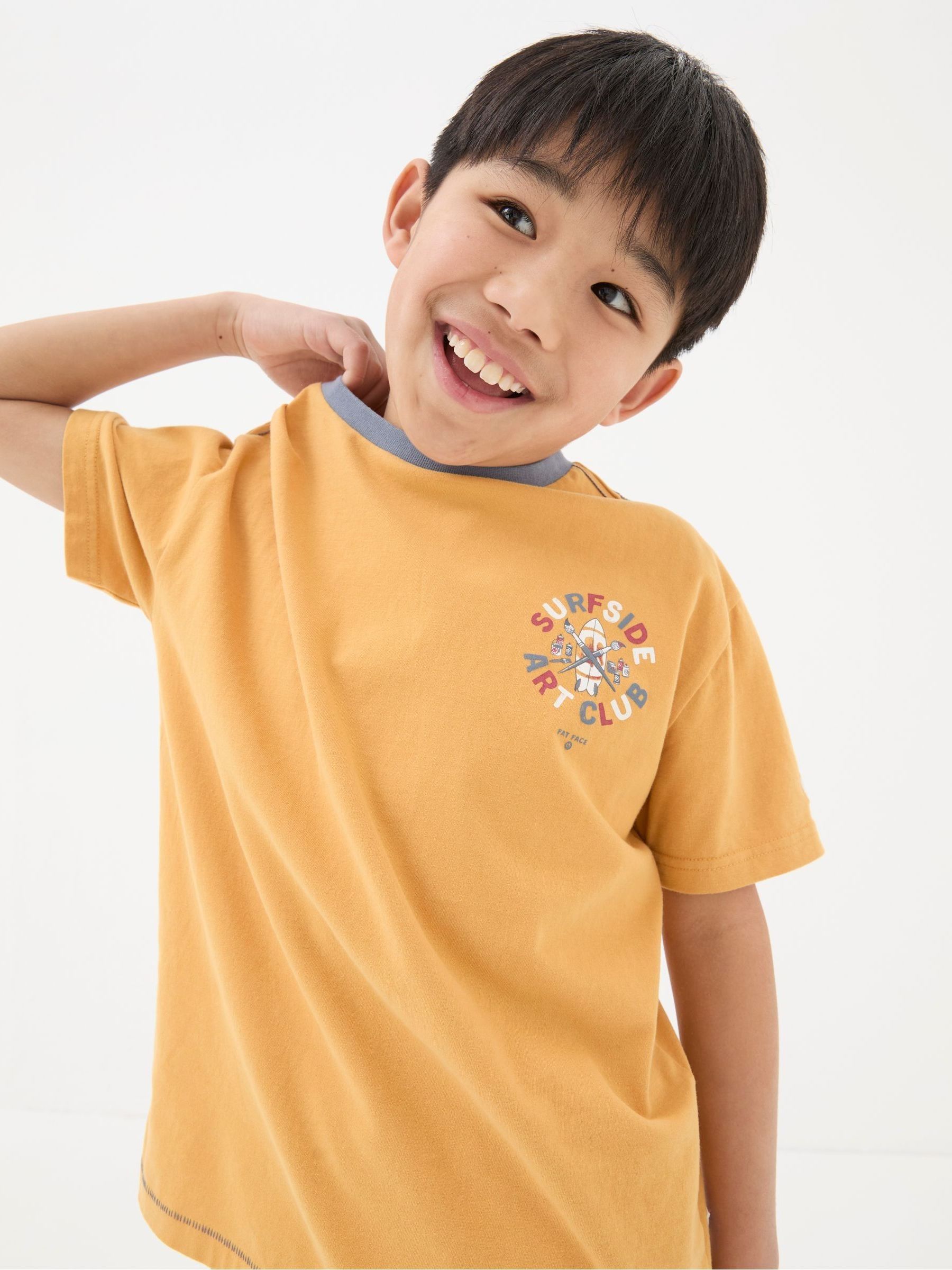 Yellow Art Graphic Jersey T-Shirt - Image 3 of 5
