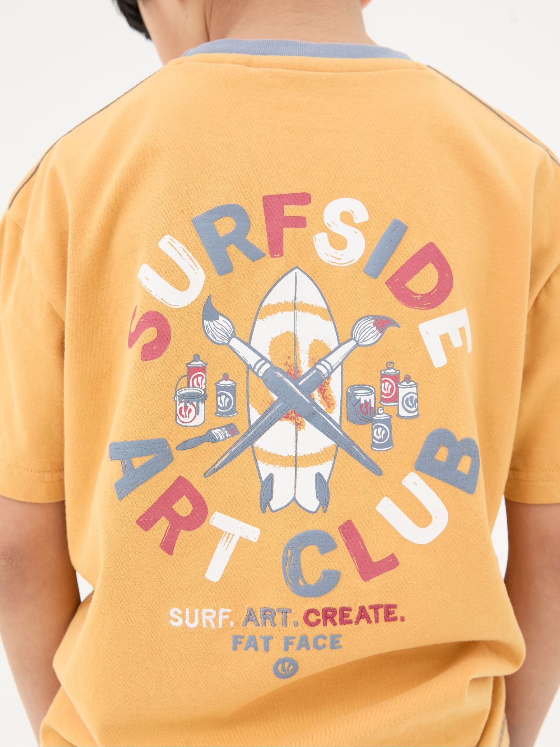 Yellow Art Graphic Jersey T-Shirt - Image 5 of 5