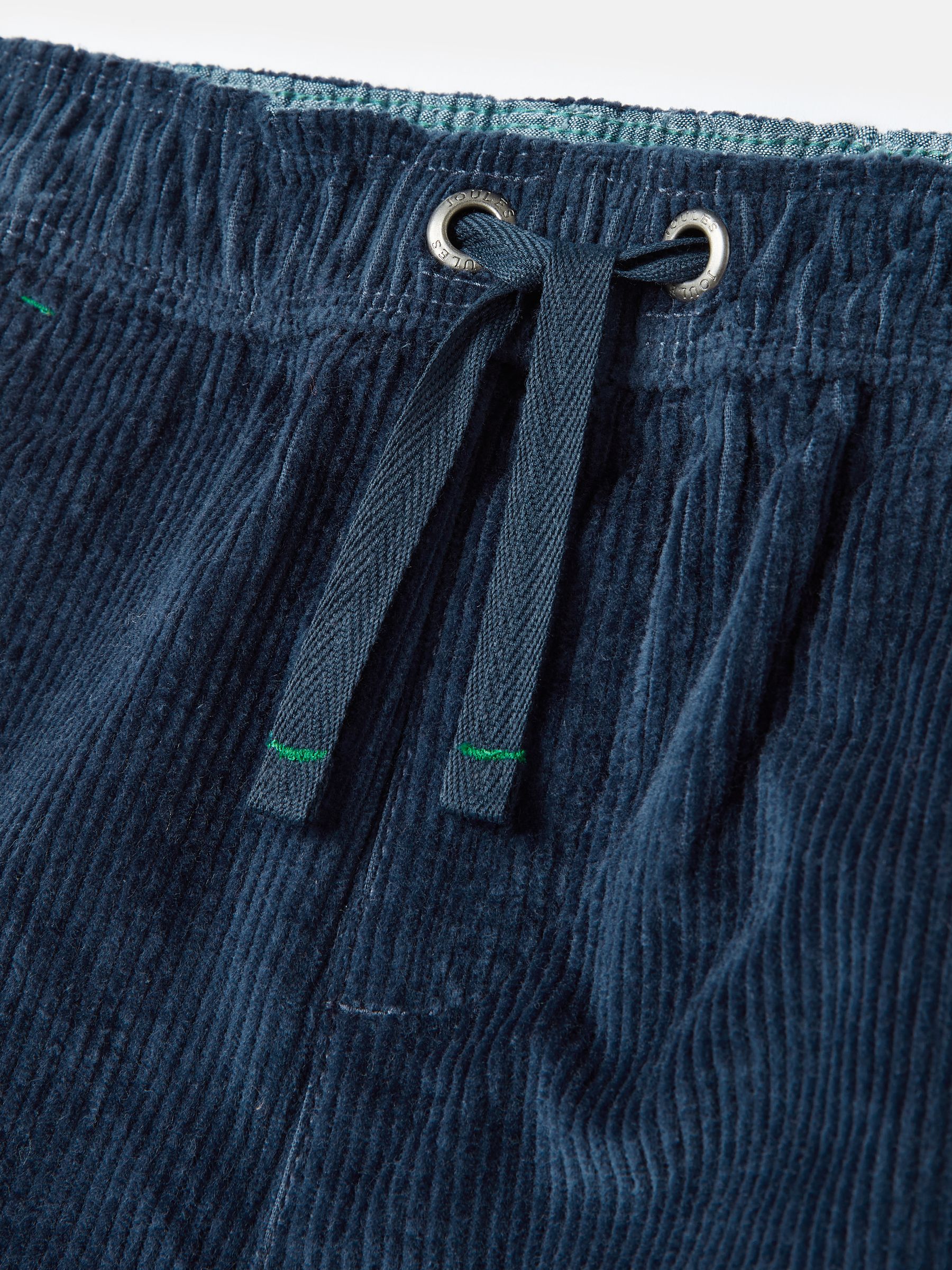 Louis Navy Elasticated Waist Corduroy Trousers - Image 6 of 7