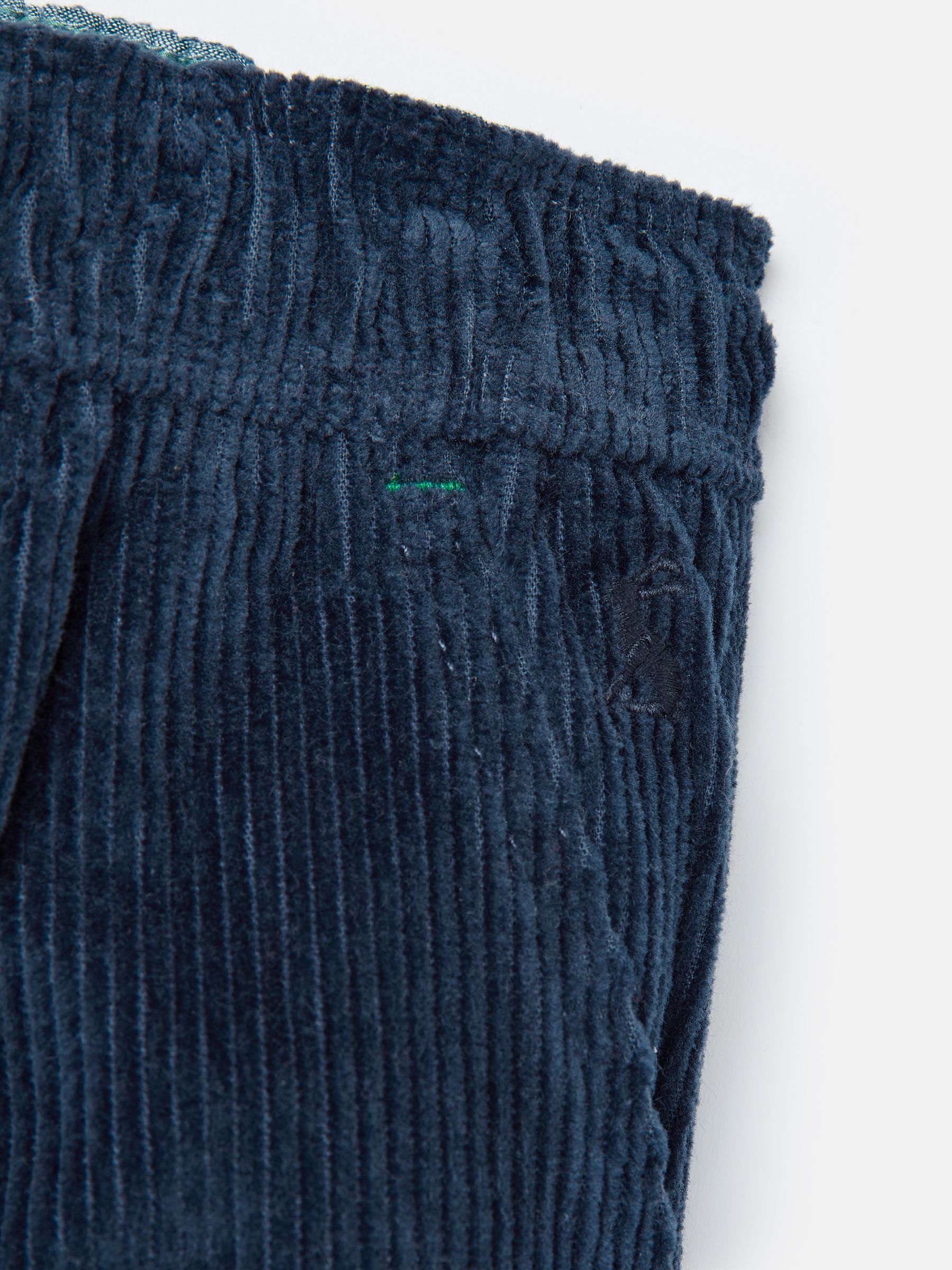 Louis Navy Elasticated Waist Corduroy Trousers - Image 7 of 7