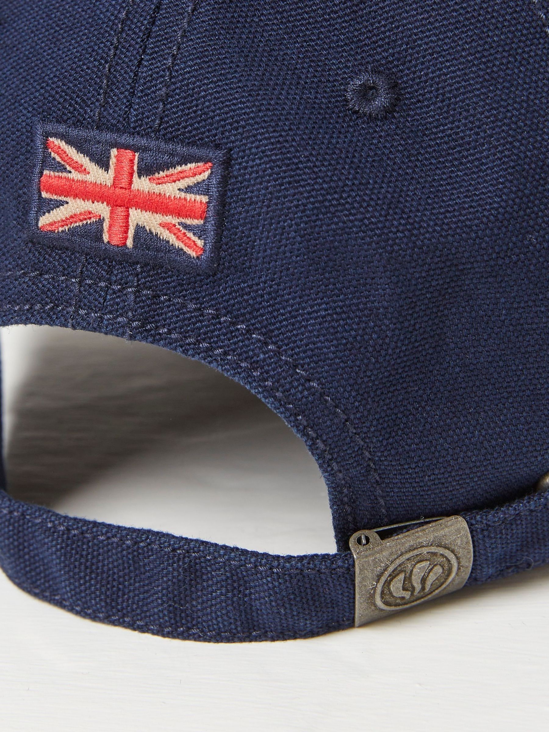 Blue 100% Cotton Canvas Baseball Cap - Image 2 of 2
